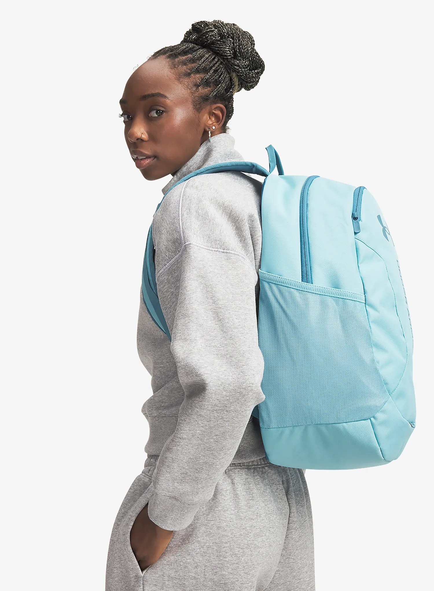 Miesto kuprinė Under Armour Hustle Lite Backpack - blue haze/boundless blue