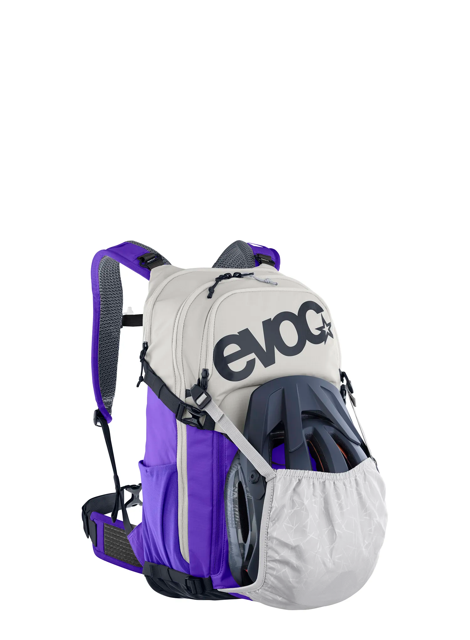 Dviratininko kuprinė Evoc Stage 18 - sand/violet