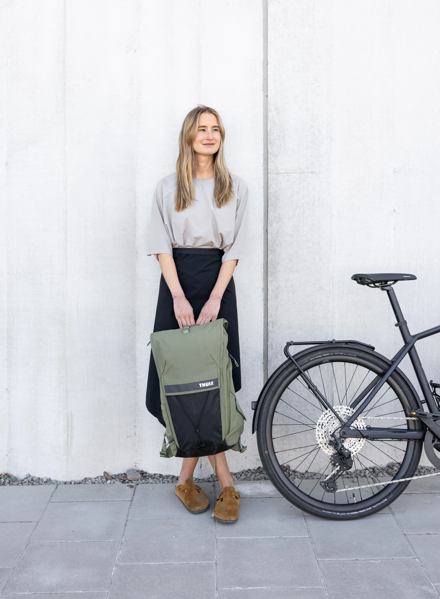 Dviratininko kuprinė Thule Paramount Commuter Backpack 28L - soft green