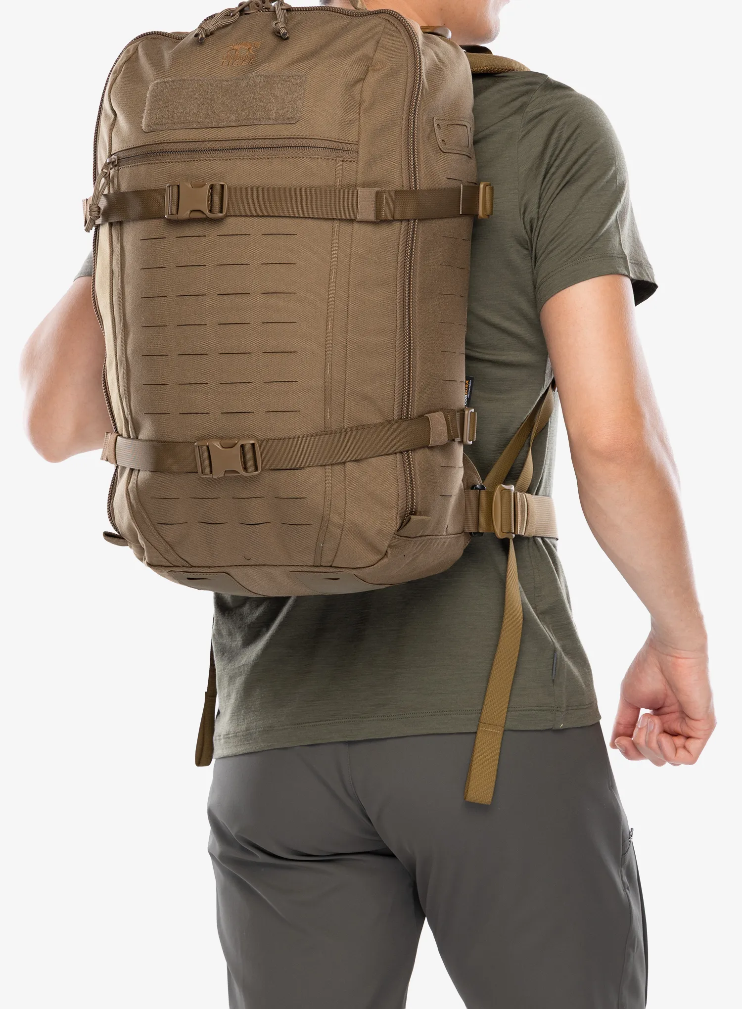 Taktinė kuprinė Tasmanian Tiger Modular Tac Pack 28 - coyote brown