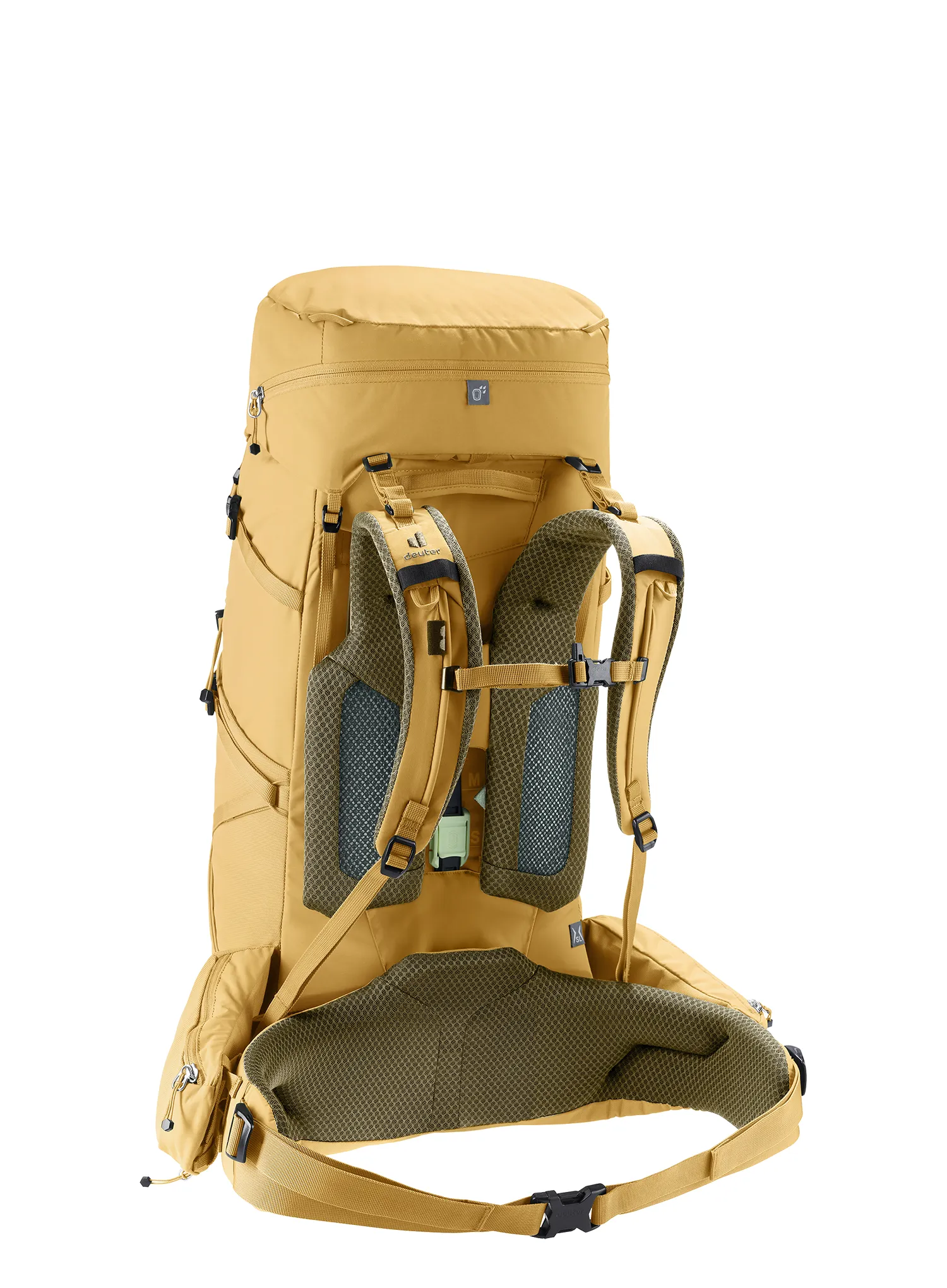 Turistinė kuprinė moterims Deuter Aircontact Core 45+10 SL - savanna/nori