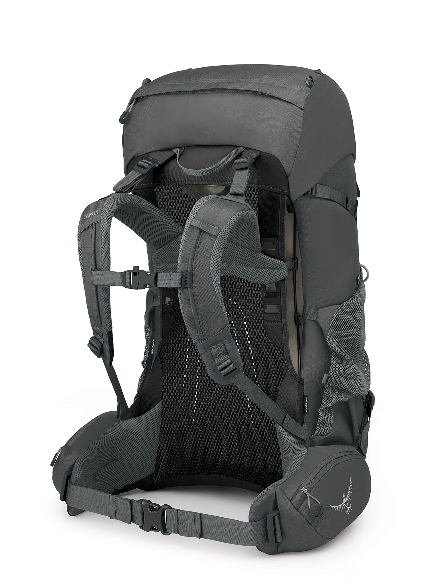 Turistinė kuprinė moterims Osprey Renn 65 - dark charcoal/gray wolf