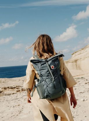 Turistinė kuprinė Fjallraven Abisko Hike Foldsack - navy