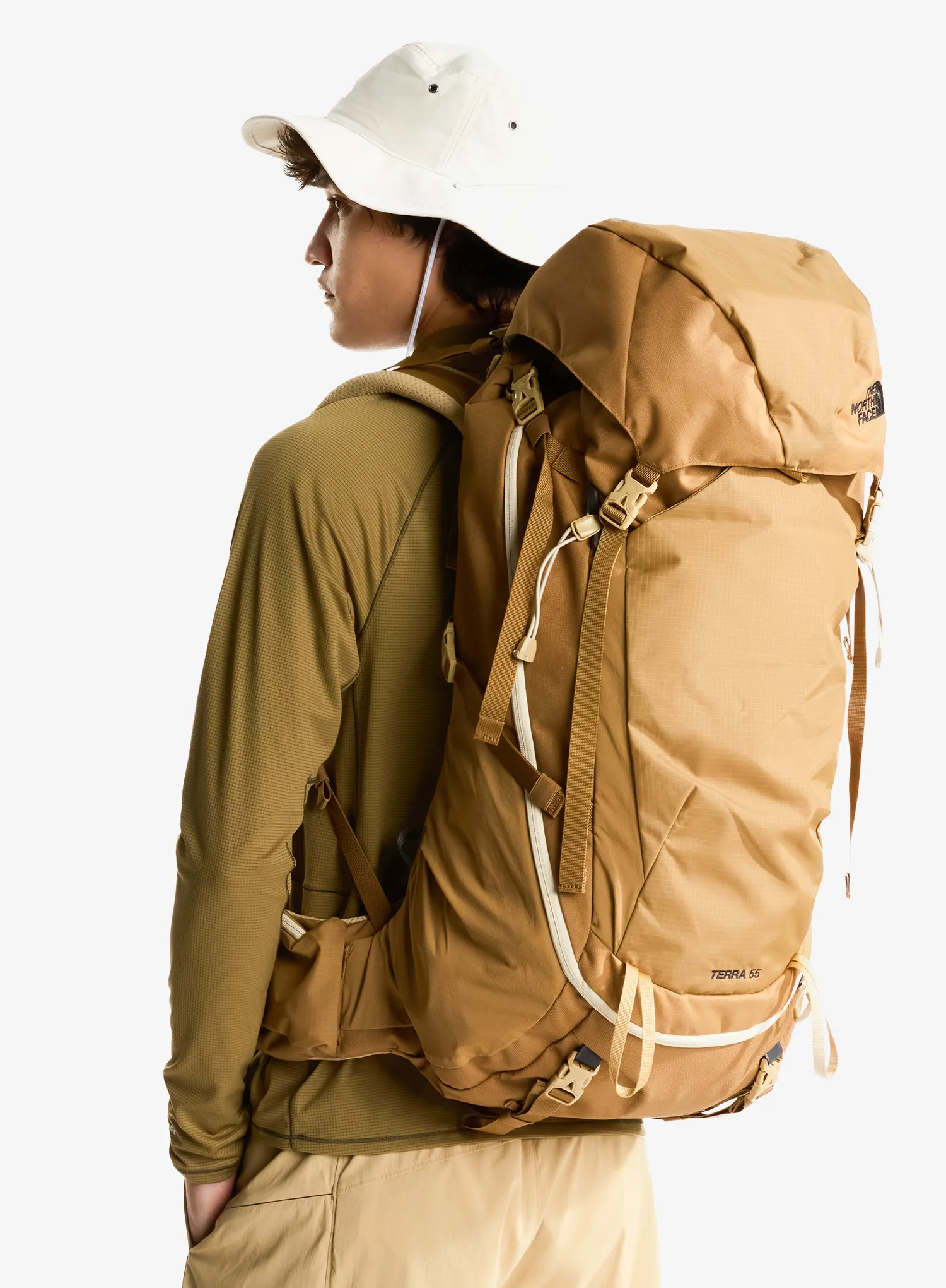 Turistinė kuprinė The North Face Terra 55 - utility brown/khaki stone