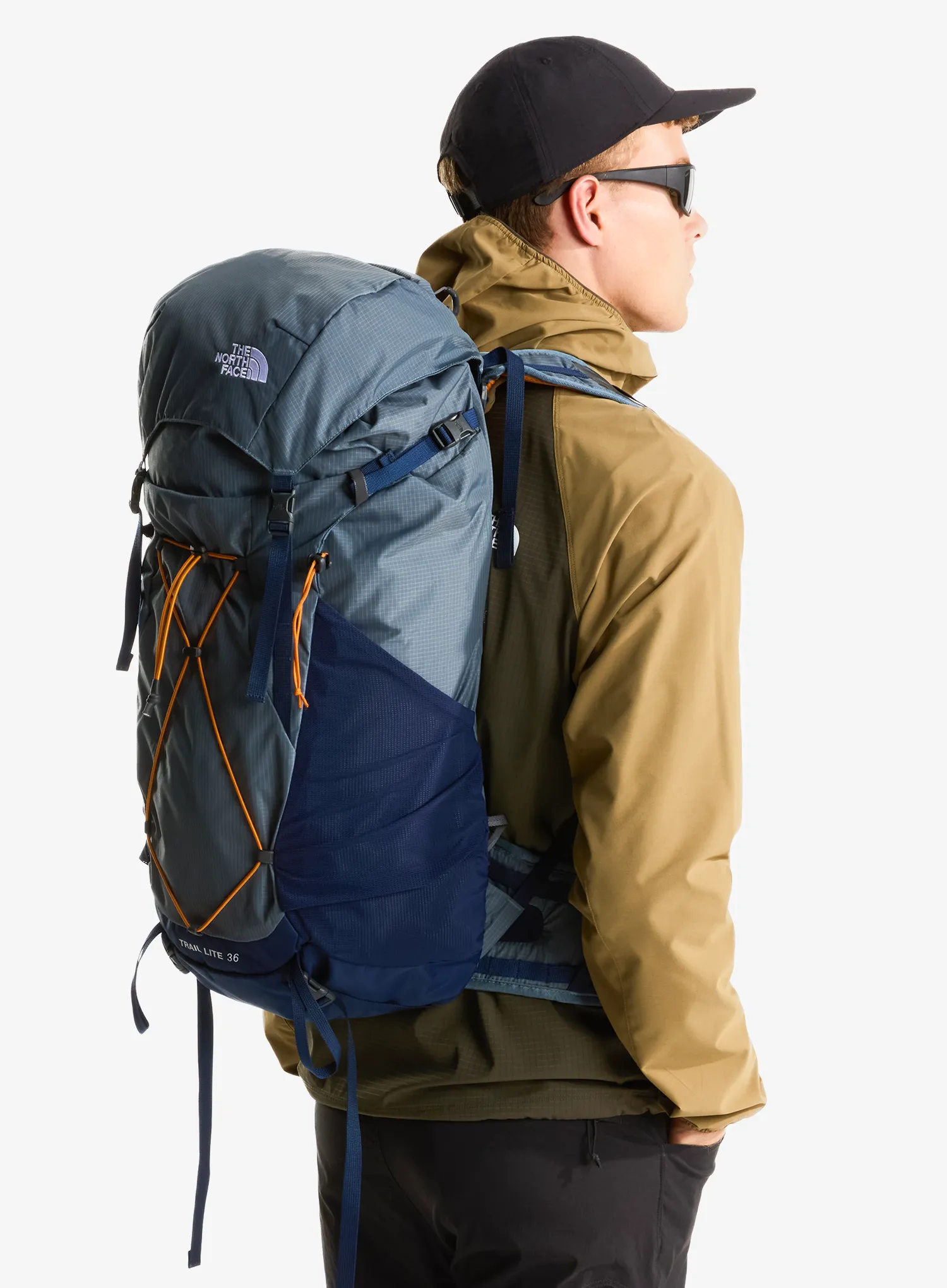 Turistinė kuprinė The North Face Trail Lite 36 - grey/navy/orange