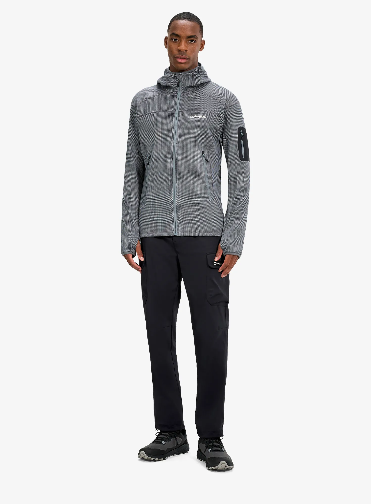 Flisinė striukė Berghaus Pravitale MTN 2.0 Hooded Jacket - granite/cavern
