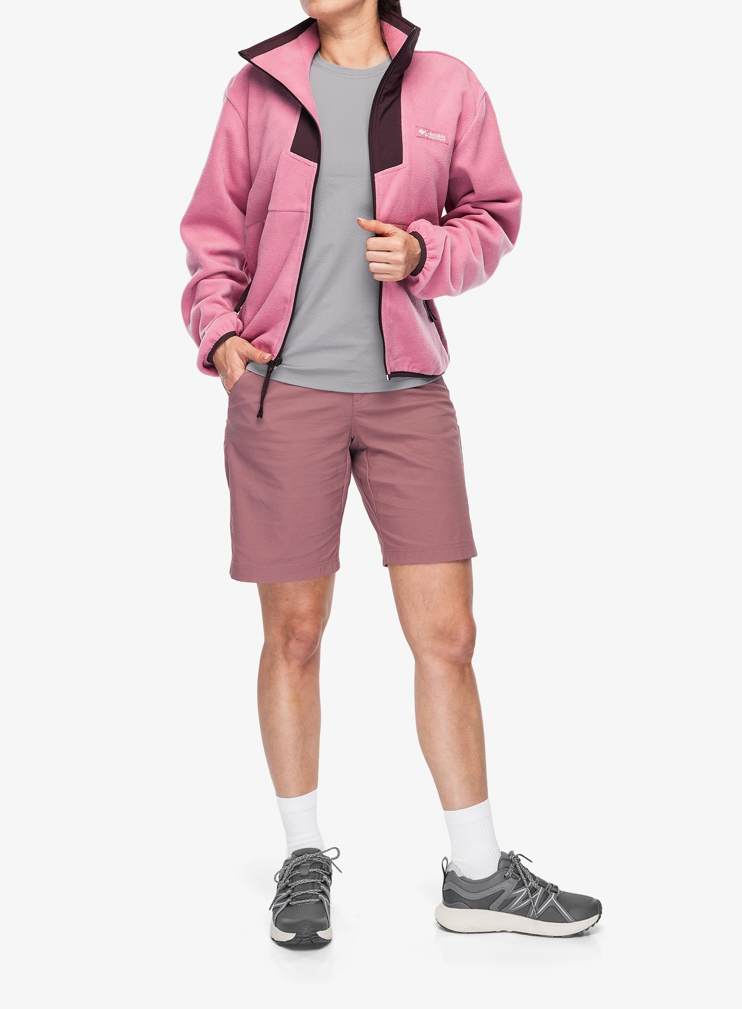 Moteriškas flisas Columbia Sequoia Grove Full Zip Fleece - rosette/moonvista