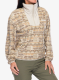 Moteriškas flisas Columbia Sequoia Grove Printed Half Zip - dark stone horizons