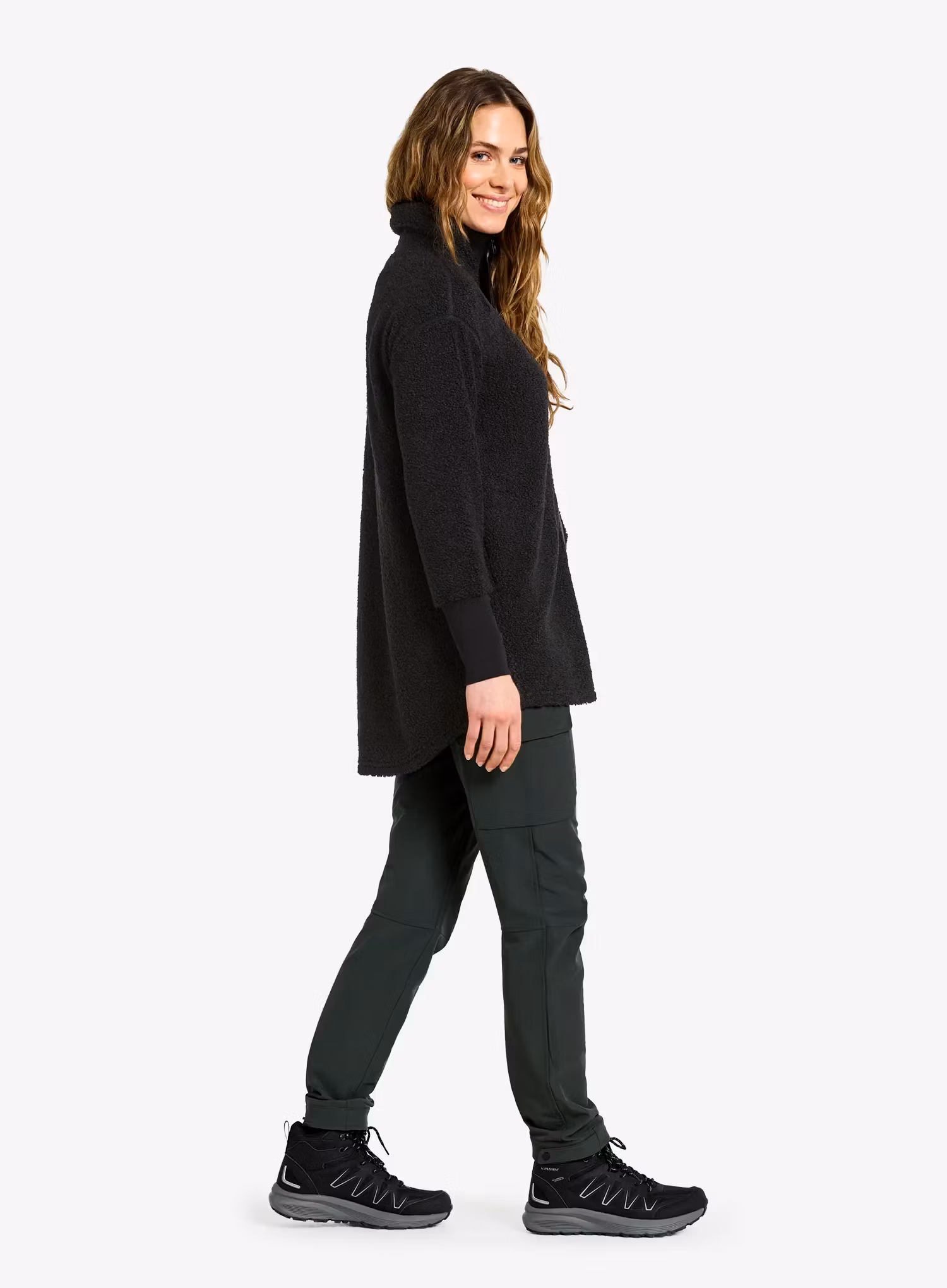 Moteriškas flisas Didriksons Sally Full Zip 2 - black