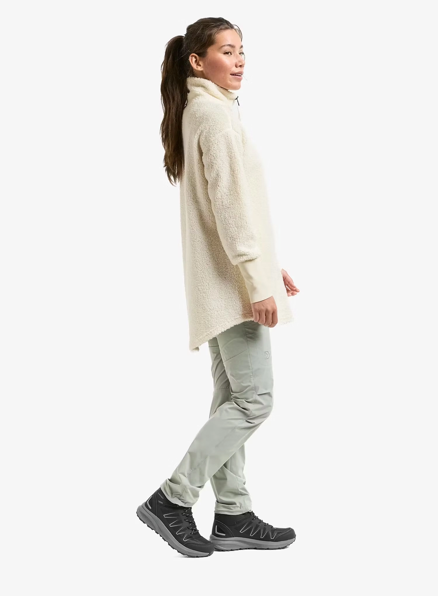 Moteriškas flisas Didriksons Sally Full Zip 2 - white foam