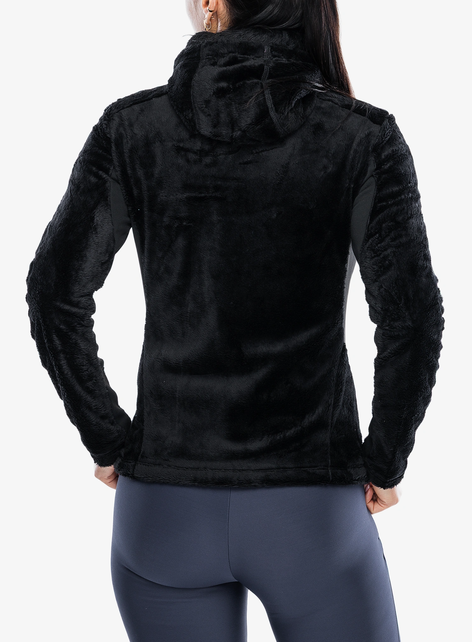 Moteriškas flisas Montura Polar Style Hooded JKT - black