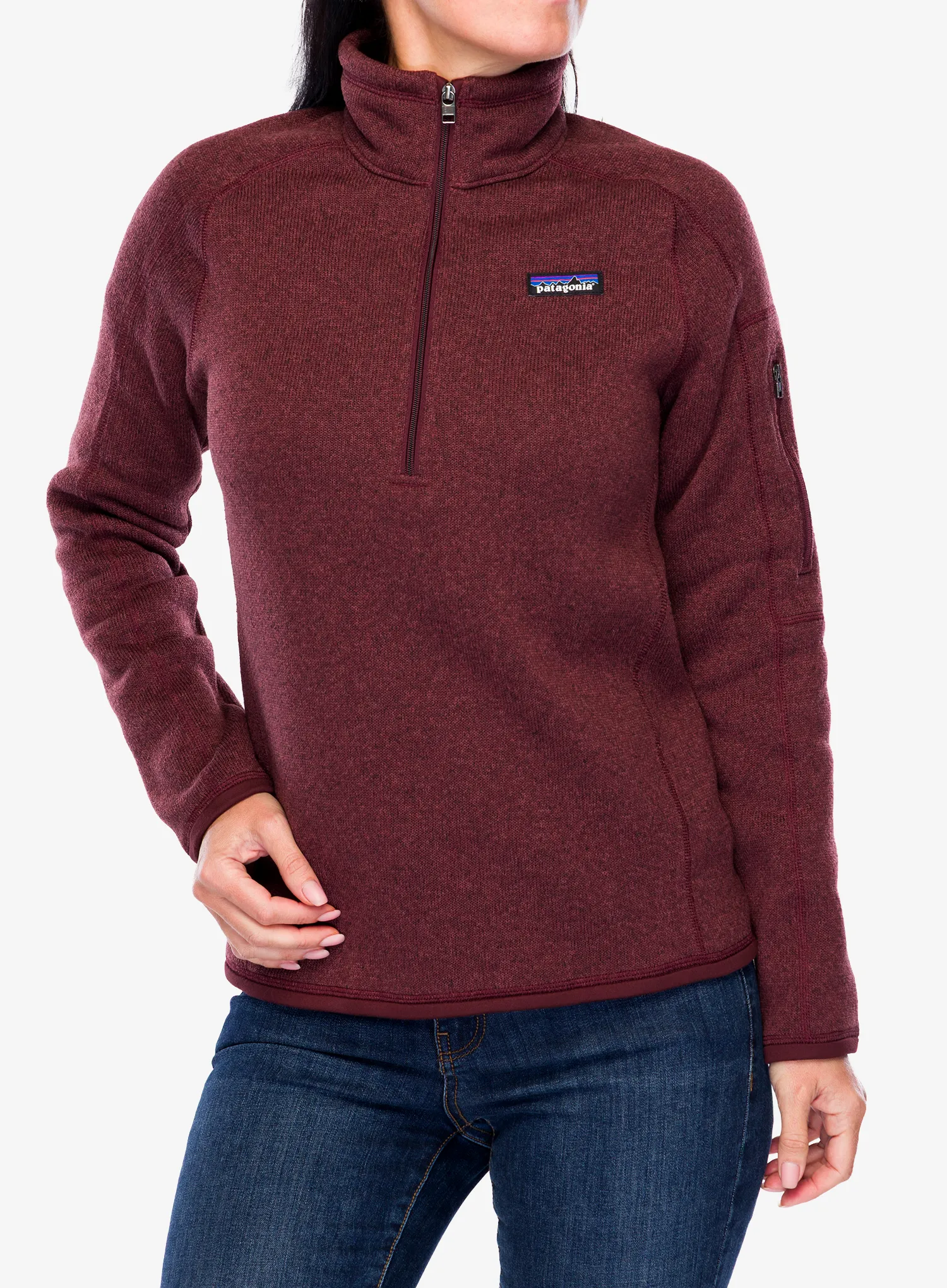 Moteriškas flisas Patagonia Better Sweater 1/4 Zip - dark ruby