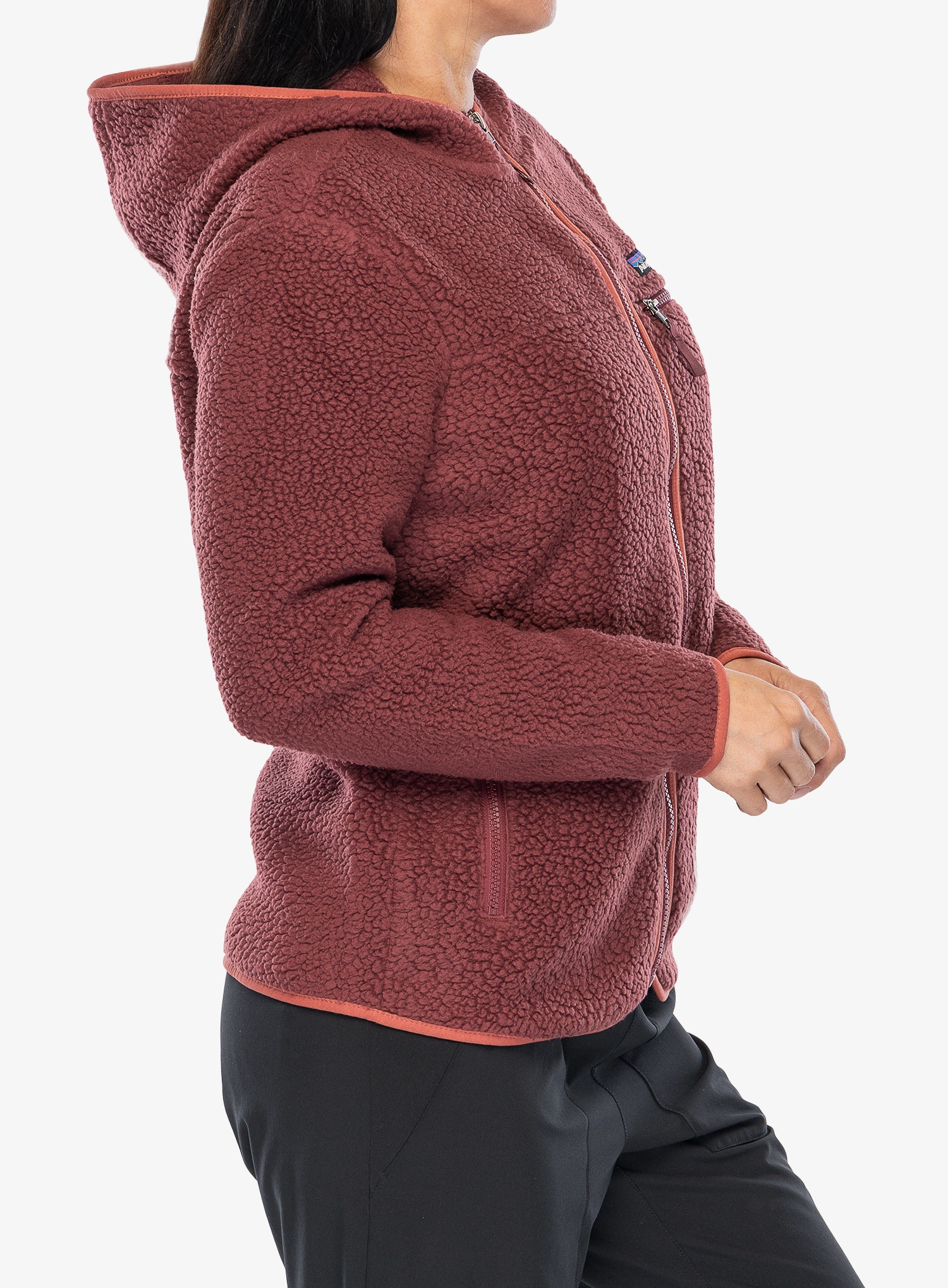 Moteriškas flisas Patagonia Retro Pile Hoody - sequoia red