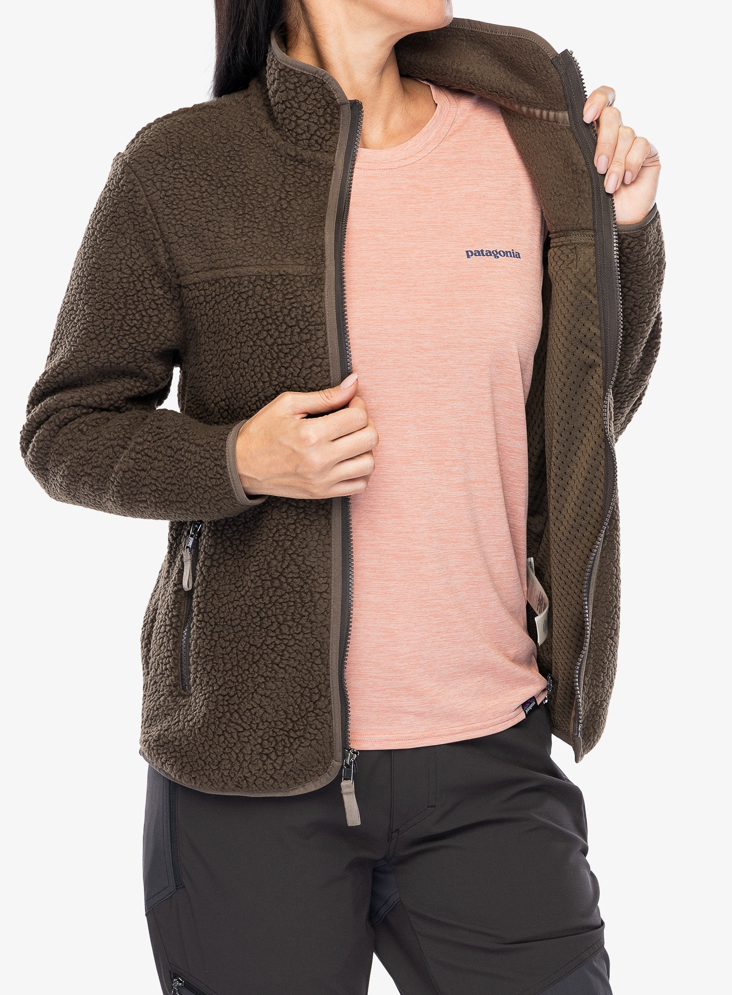 Moteriškas flisas Patagonia Retro Pile Jacket - otter brown