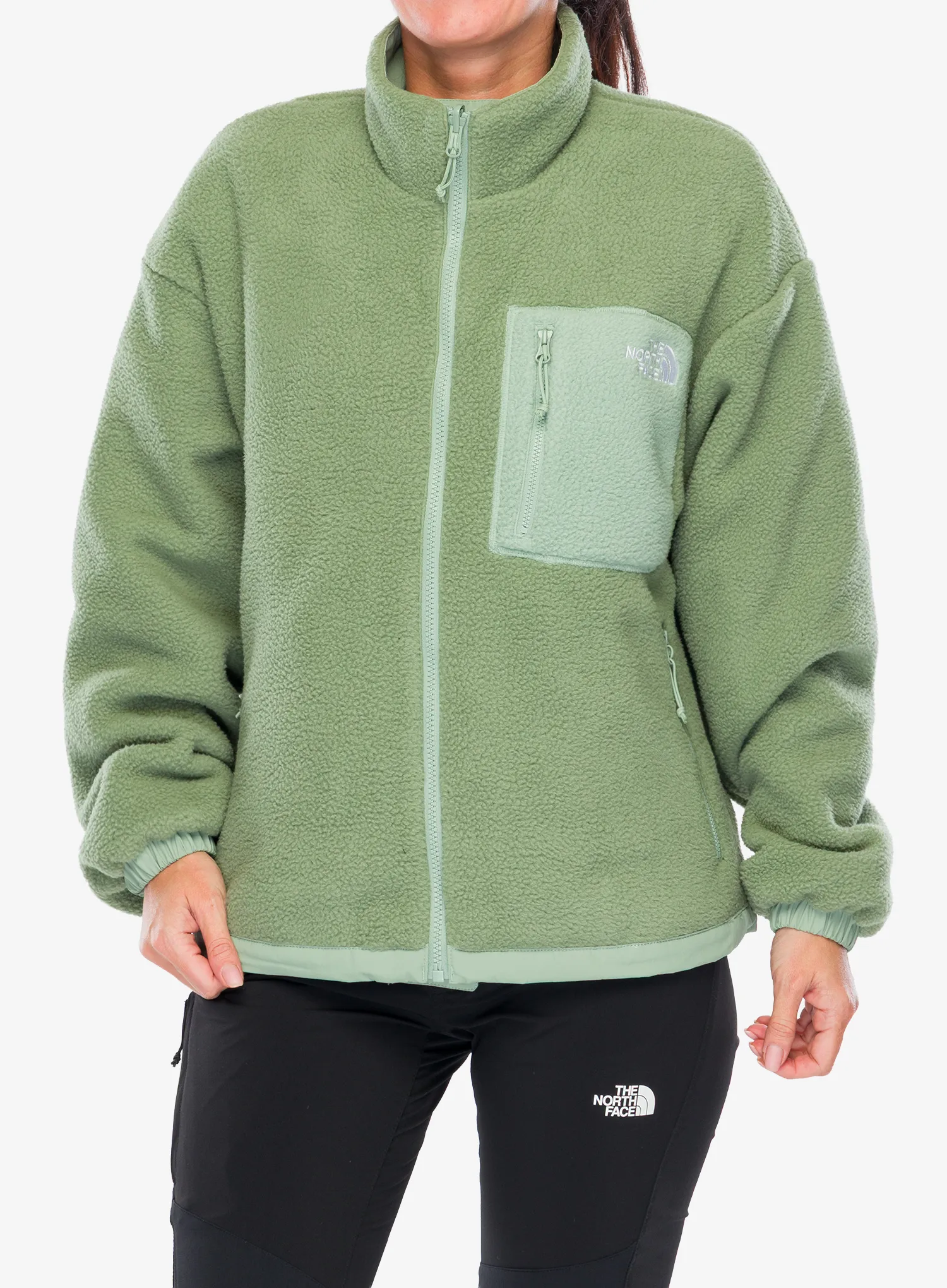 Moteriškas flisas The North Face Yumiori Reversible Jacket - slate moss/bark mist