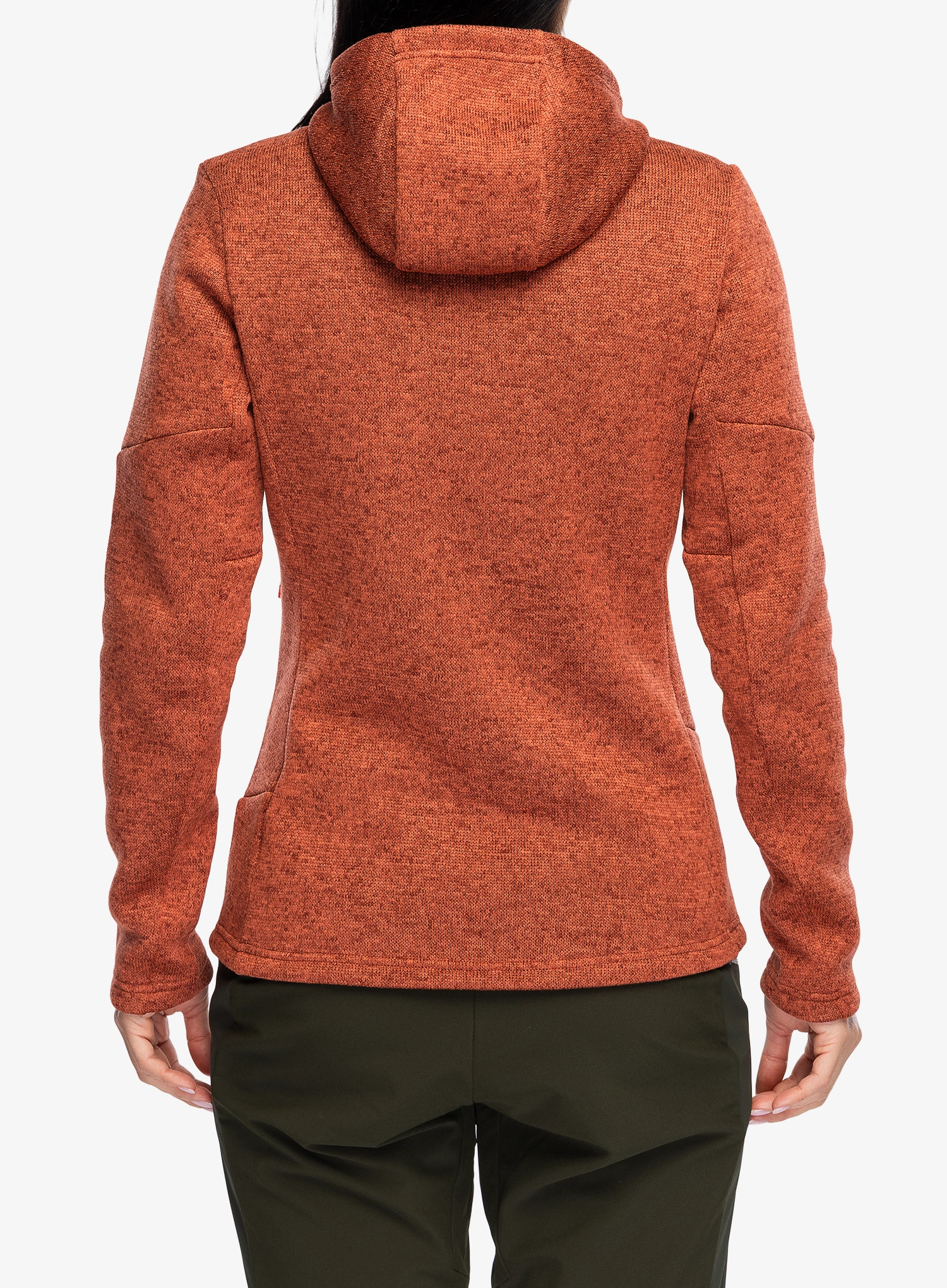 Moteriškas flisas Salewa Puez Rocca Pl Hooded Jacket - etruscan red