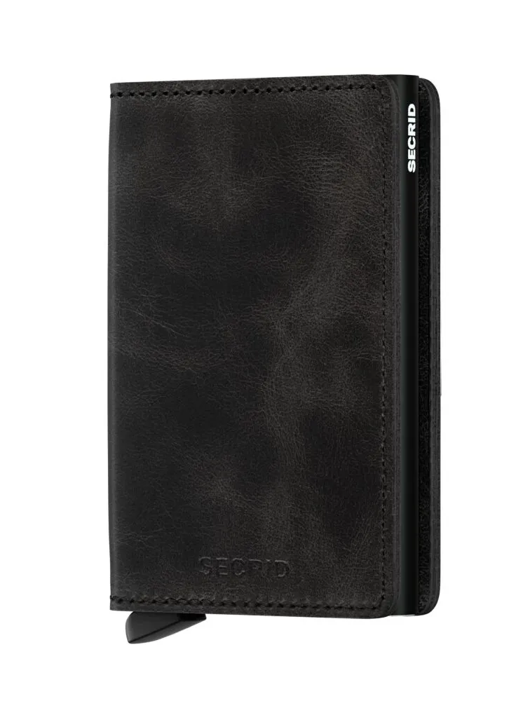 Piniginė Secrid Slimwallet Vintage - black