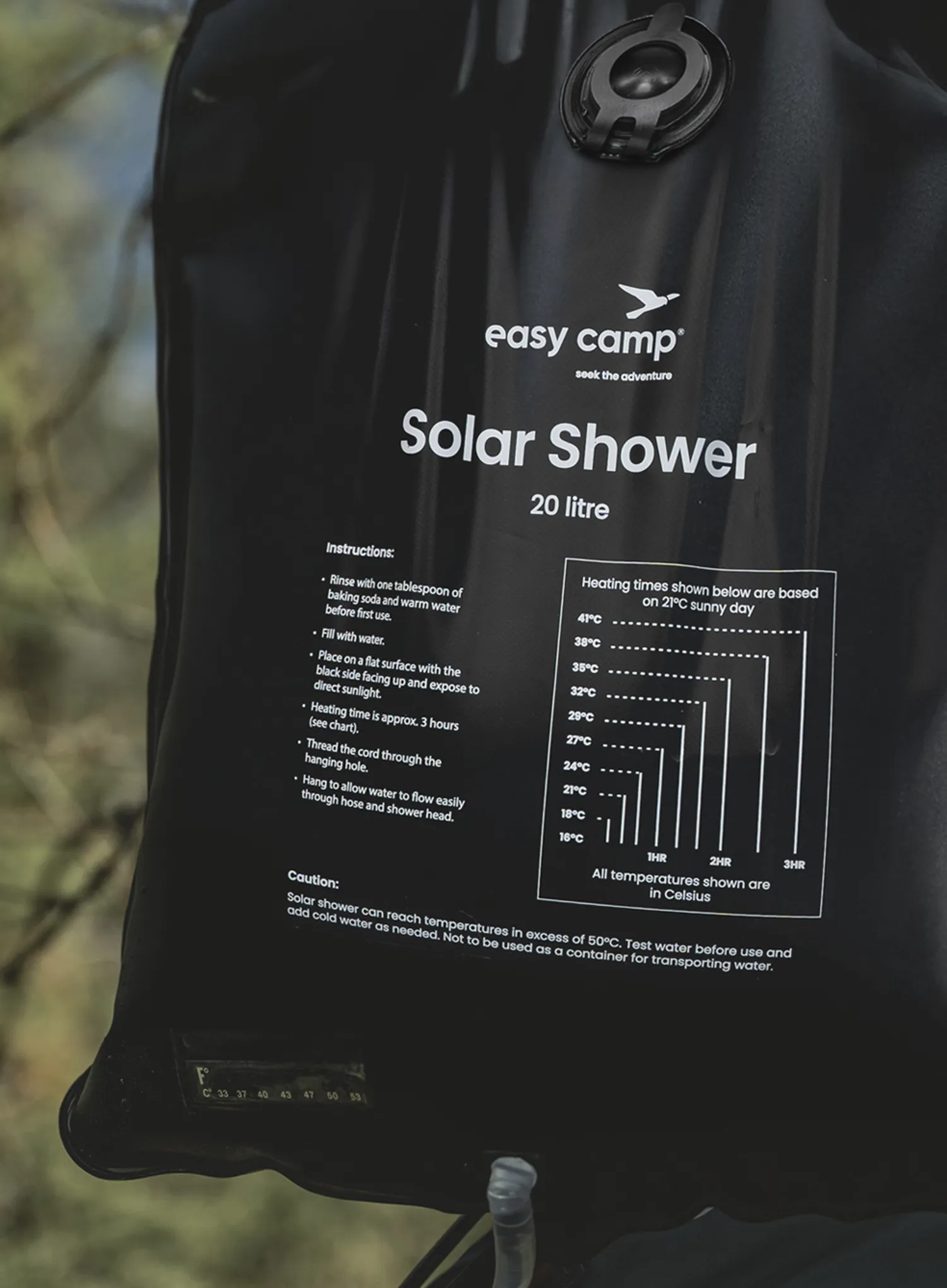 Dušas Easy Camp Solar Shower - black