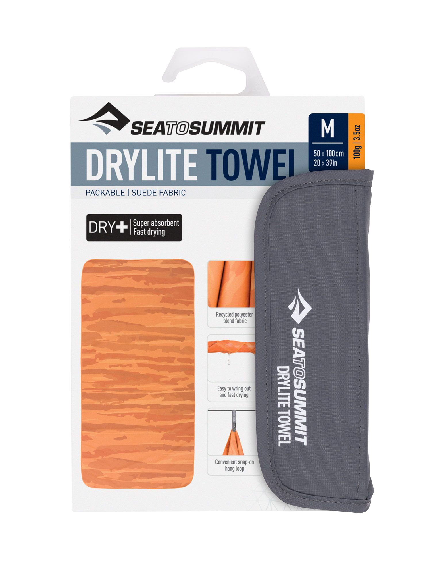 Greitai džiūstantis rankšluostis Sea To Summit DryLite Towel M - outback sunset