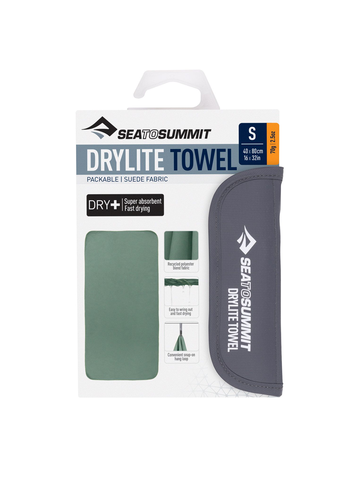 Rankšluostis Sea To Summit DryLite Towel S - sage