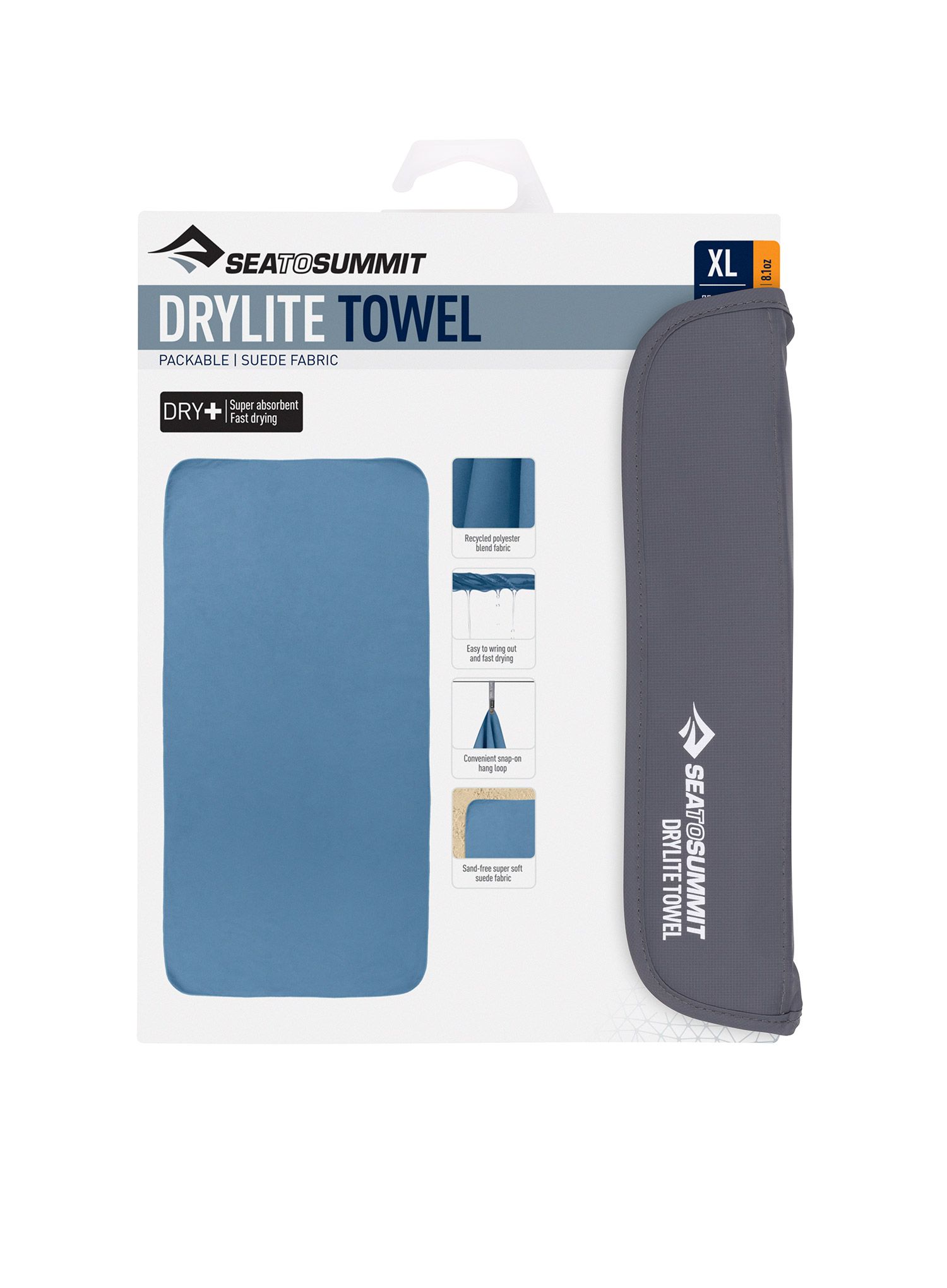 Rankšluostis Sea To Summit DryLite Towel XL - moonlight