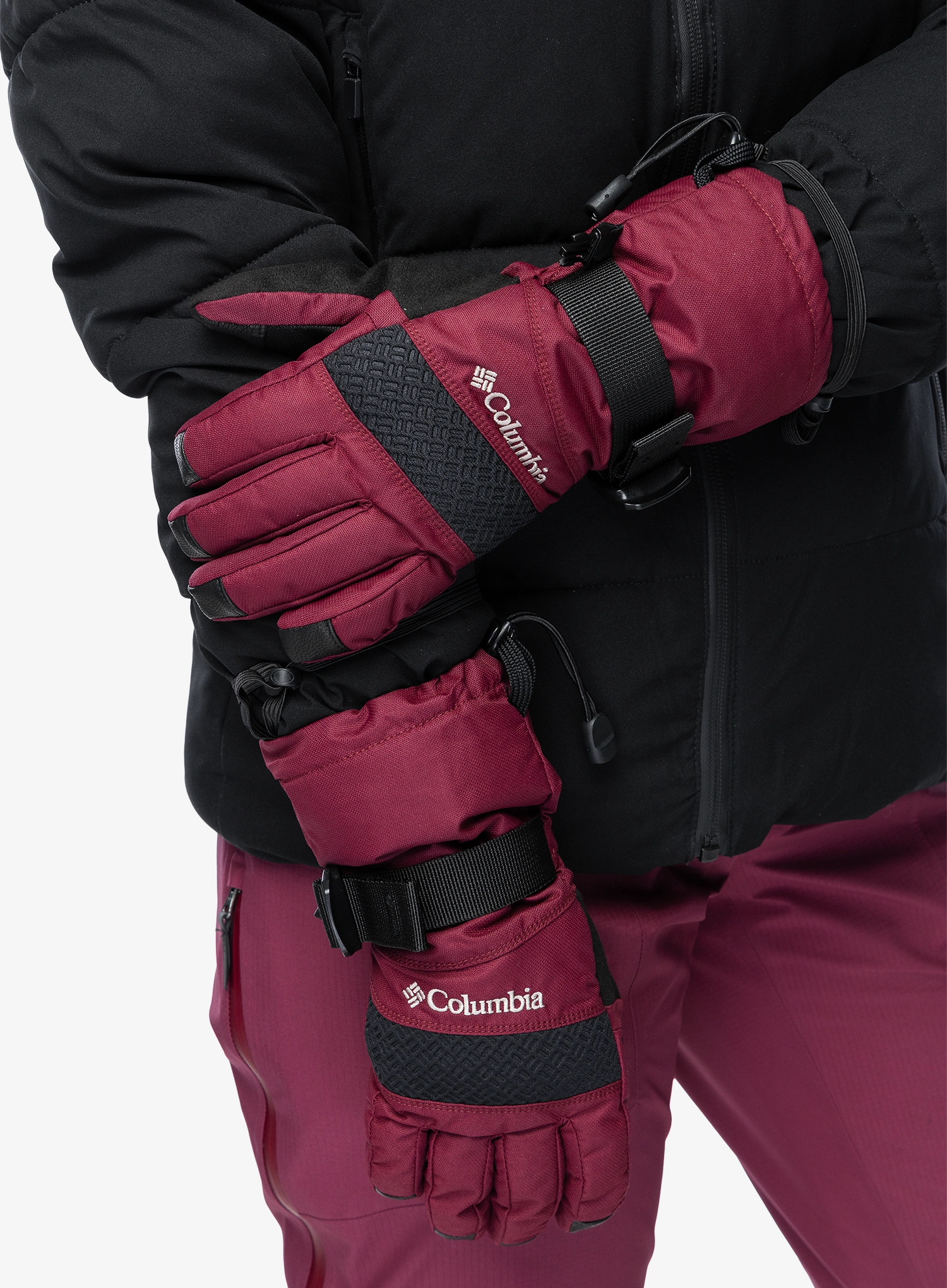Slidinėjimo pirštinės moterims Columbia Whirlibird III Glove - rich wine