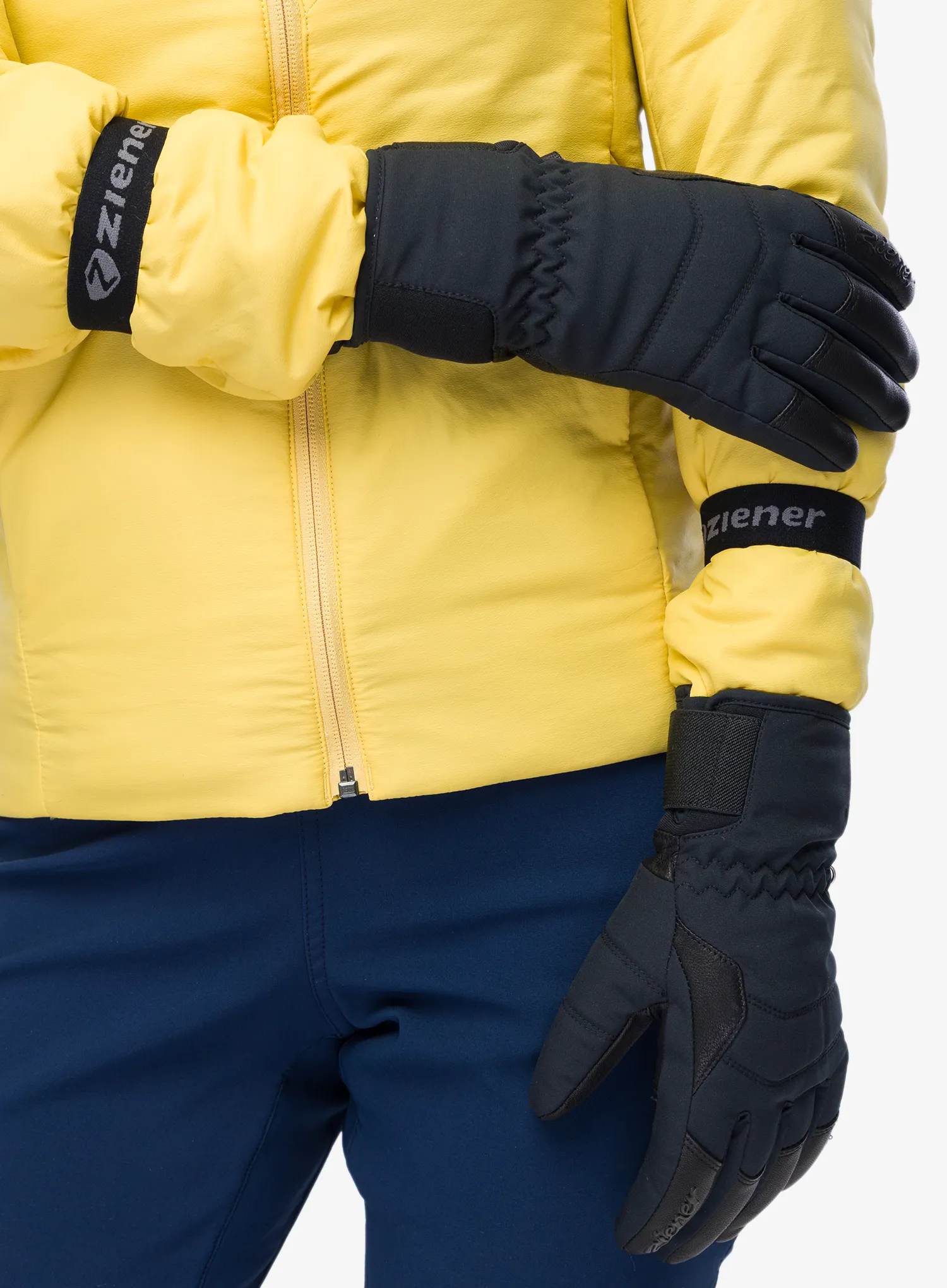Slidinėjimo pirštinės moterims Ziener Kale AS AW Glove - black