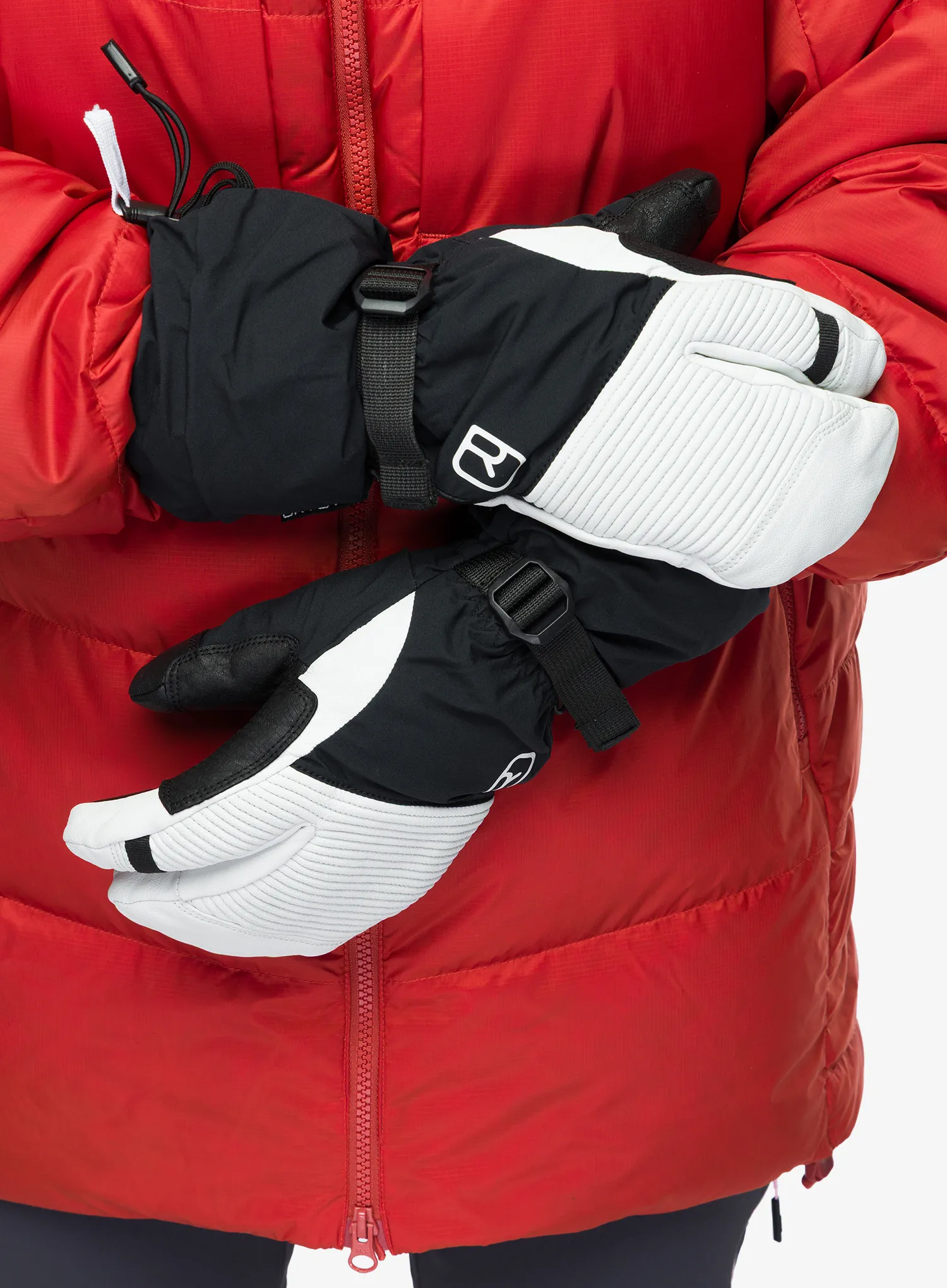 Slidinėjimo pirštinės Ortovox Freeride 3 Finger Glove Pro - black raven/black