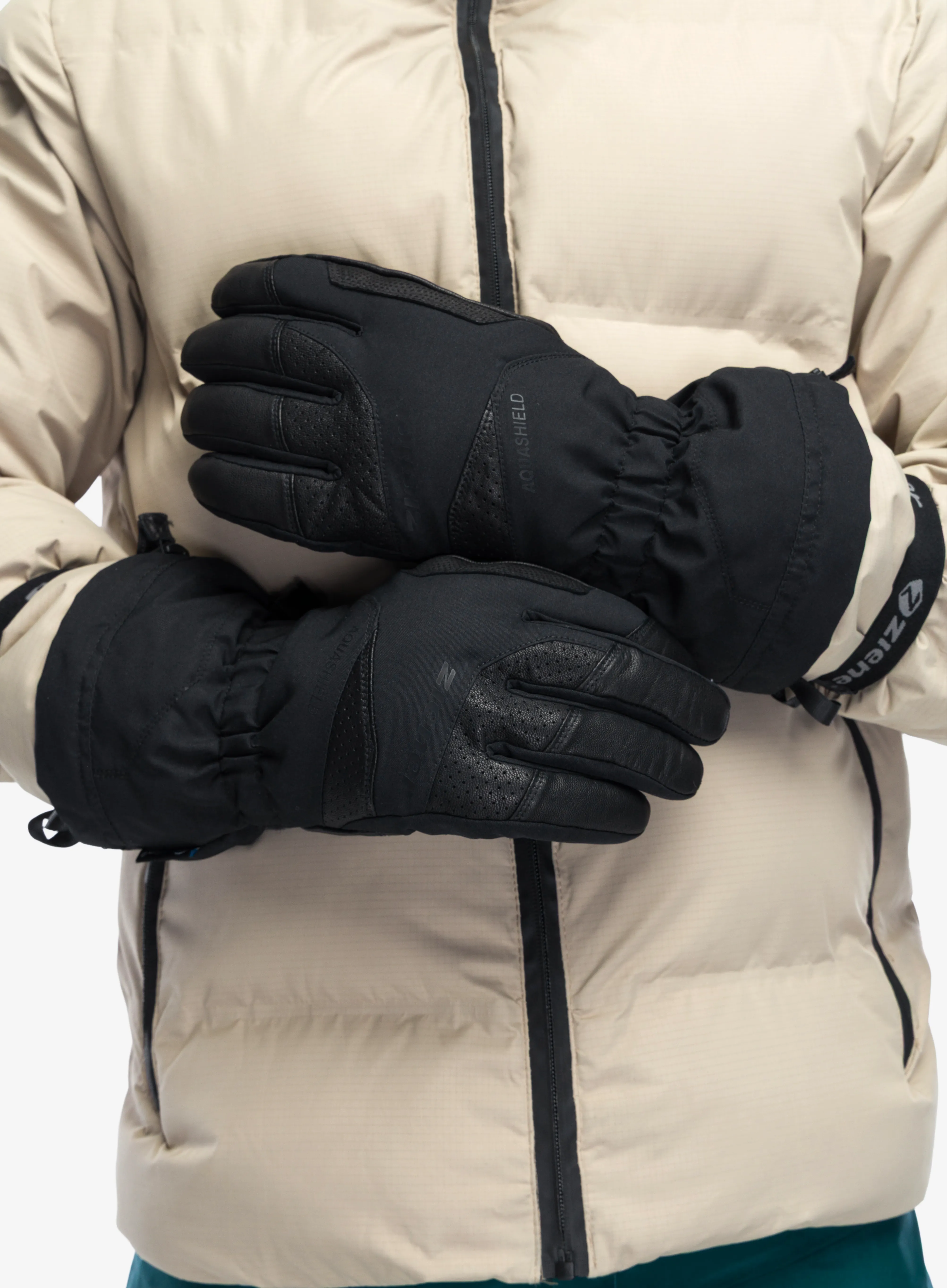 Slidinėjimo pirštinės Ziener Gaiku AS AW Glove - black