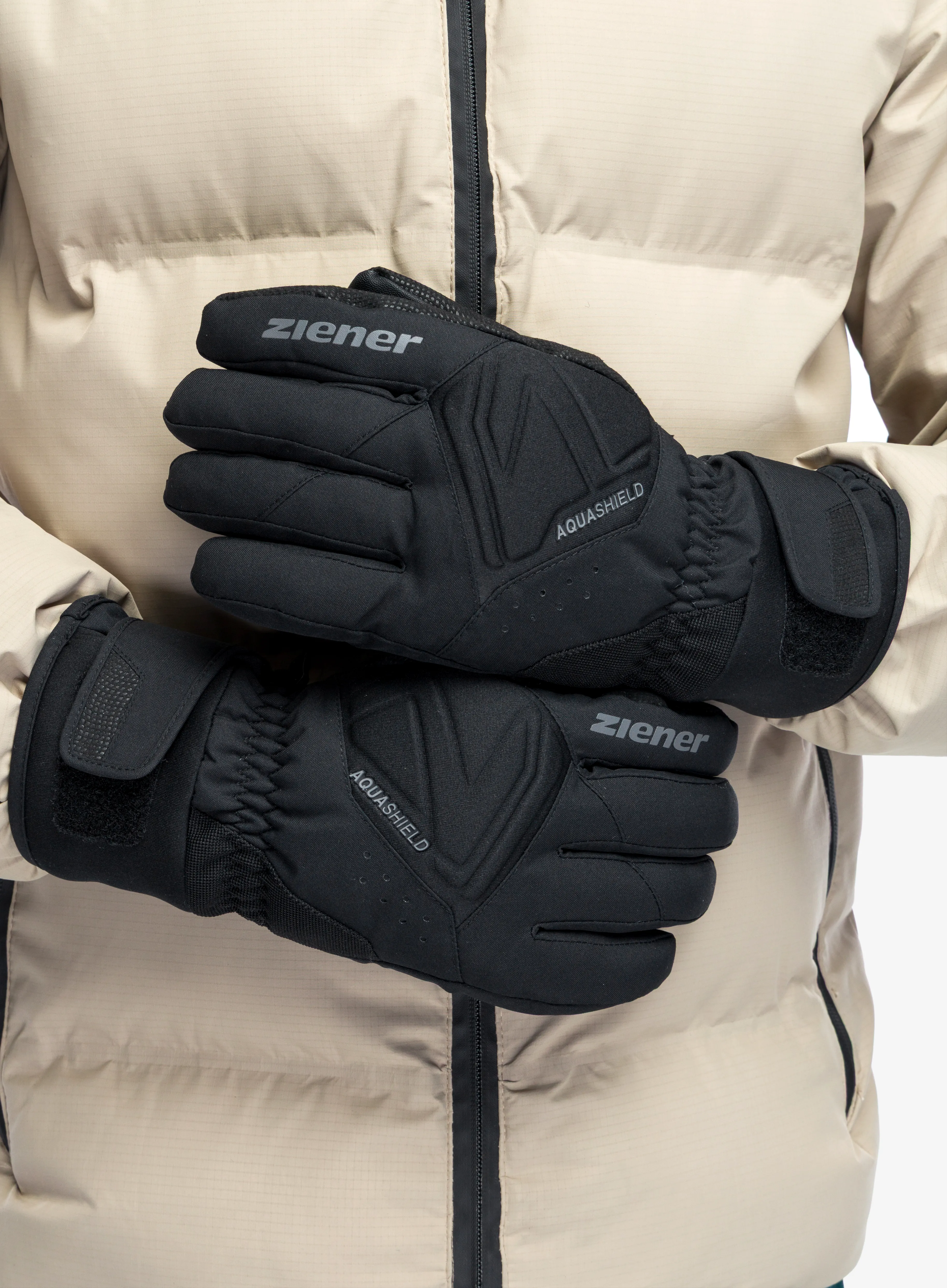 Slidinėjimo pirštinės Ziener Gatis AS - black