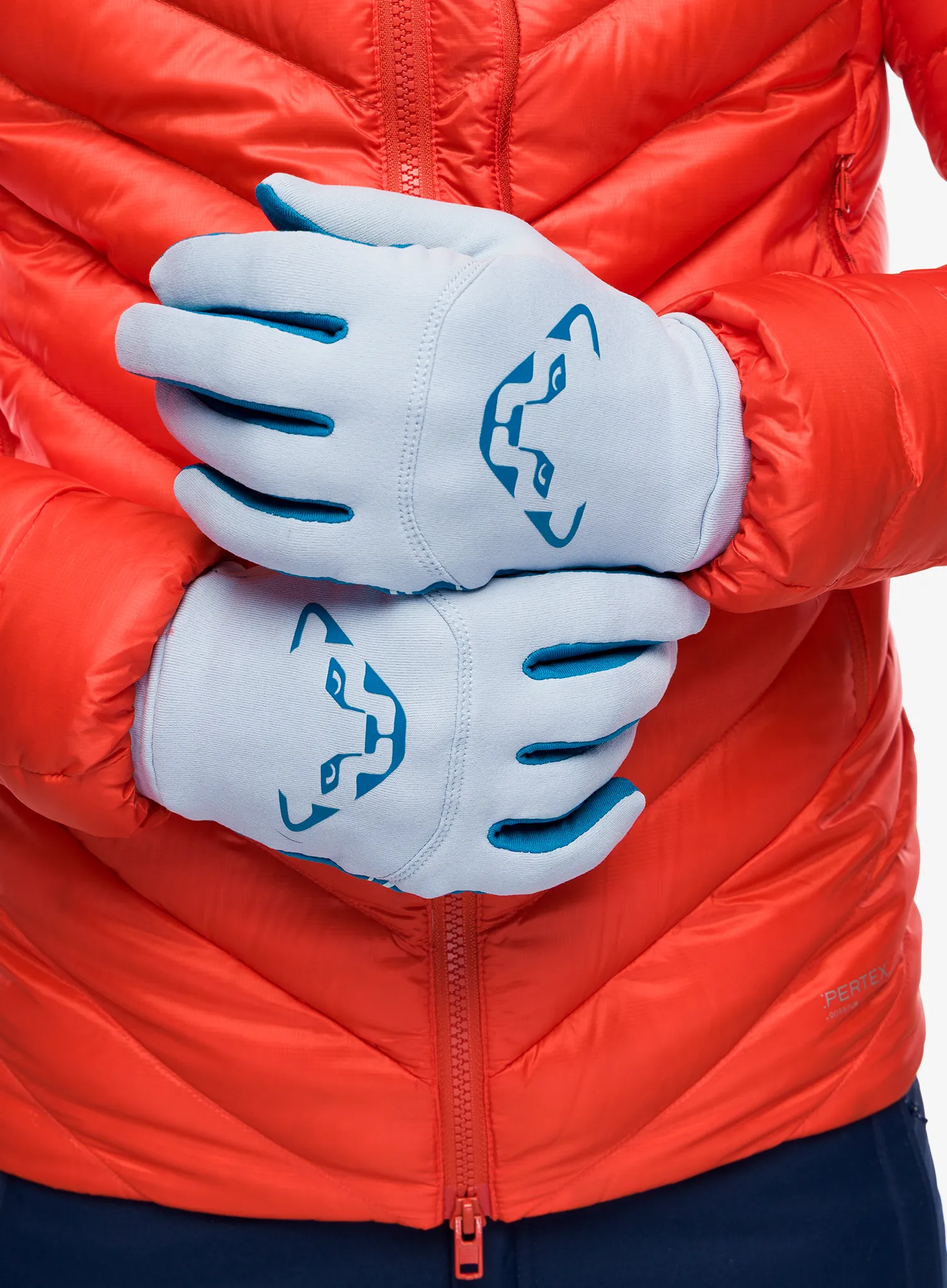 Skituro pirštinės Dynafit Upcycled Thermal Gloves - blue fog