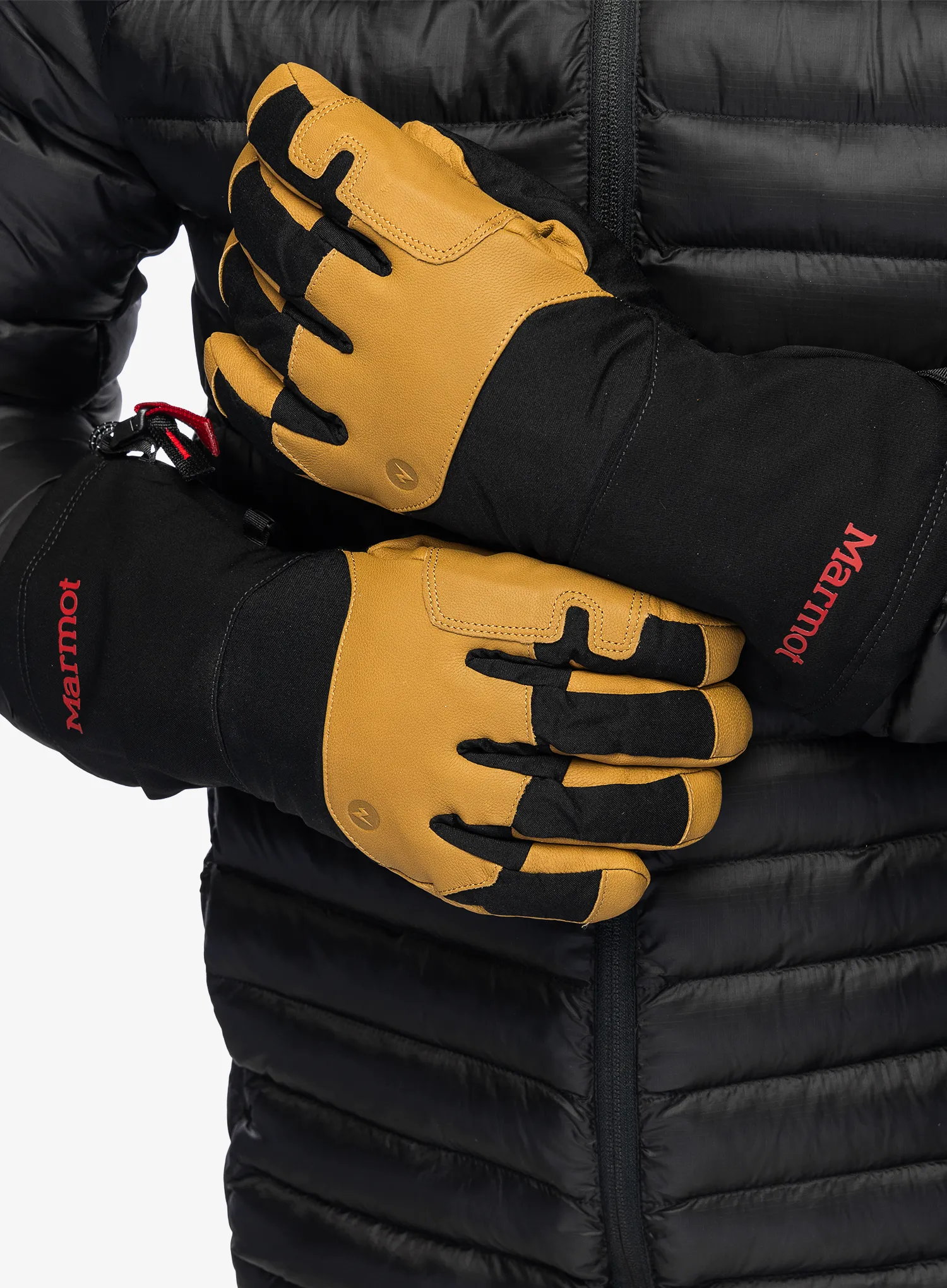 Pirštinės kalnų žygiui Marmot Exum Guide Glove - black/tan