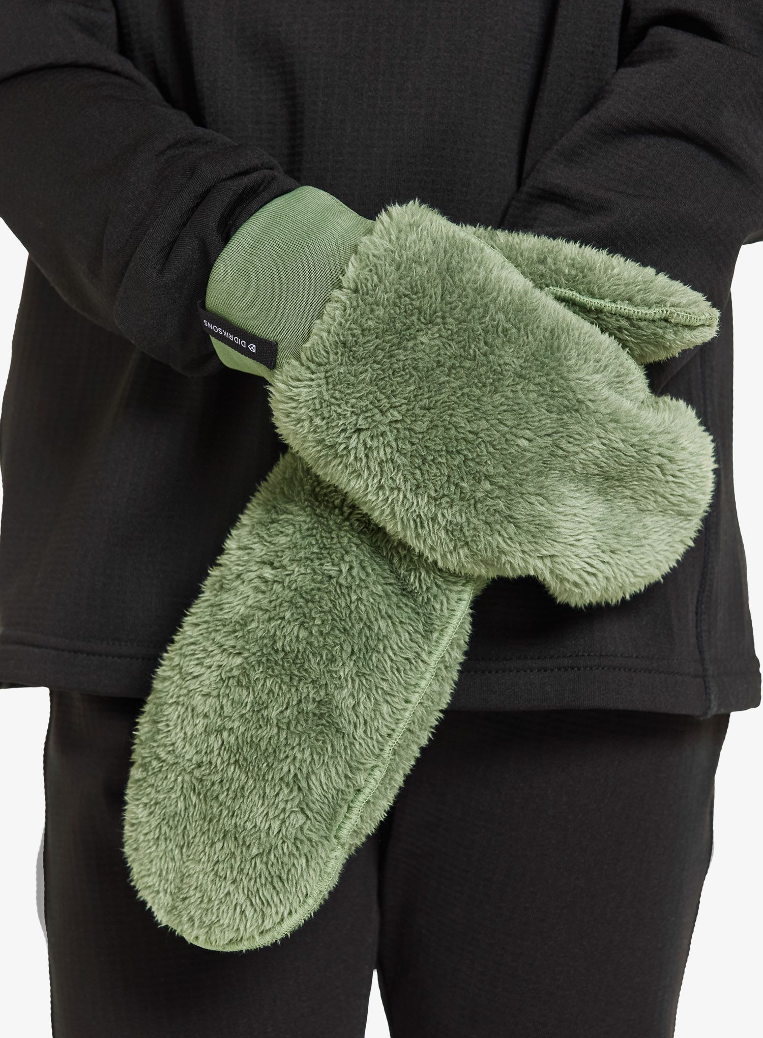 Vaikiškos pirštinės Didriksons Mejram Mittens - light moss