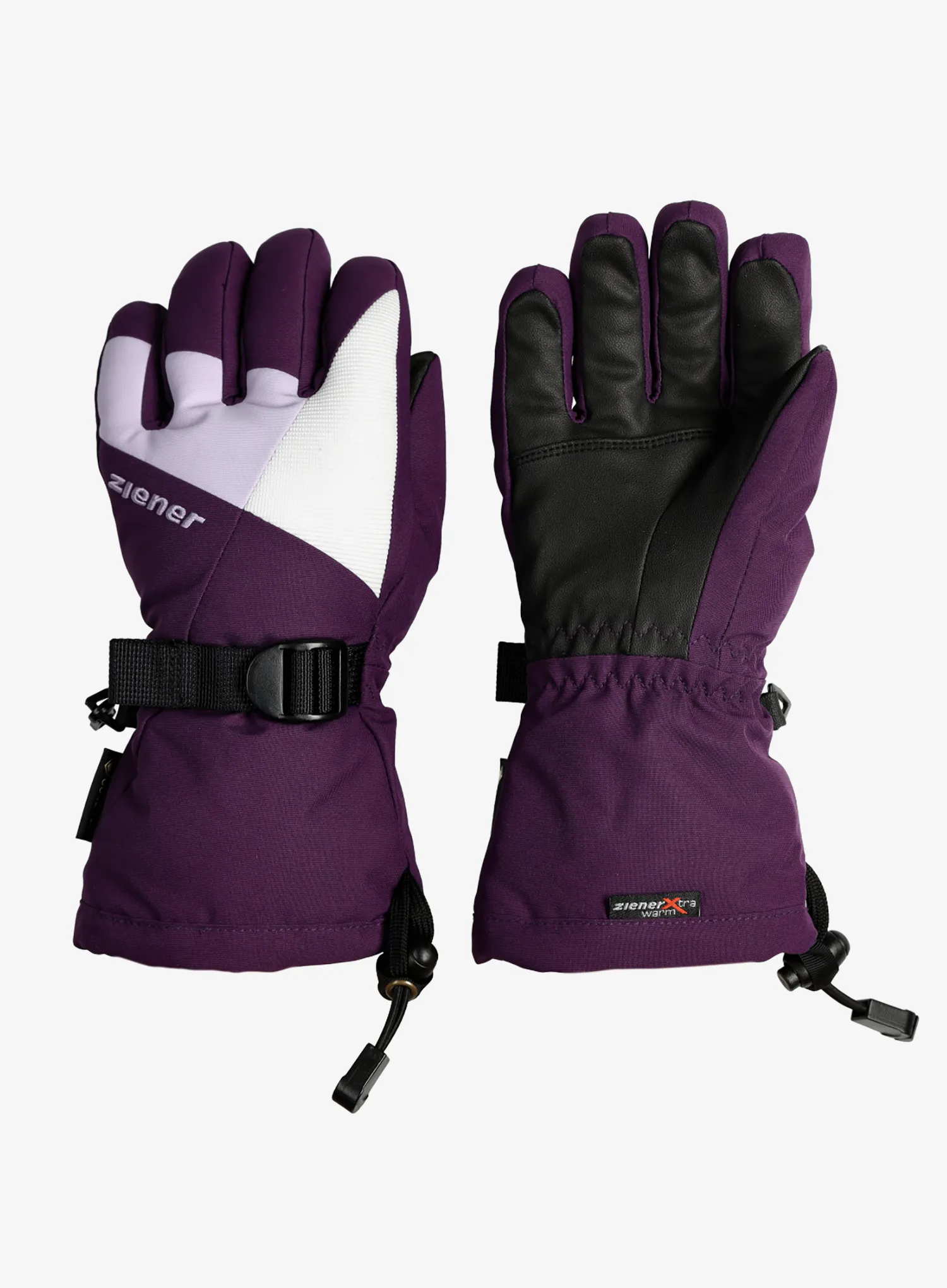 Vaikiškos pirštinės Ziener Lani GTX Junior - dark violet