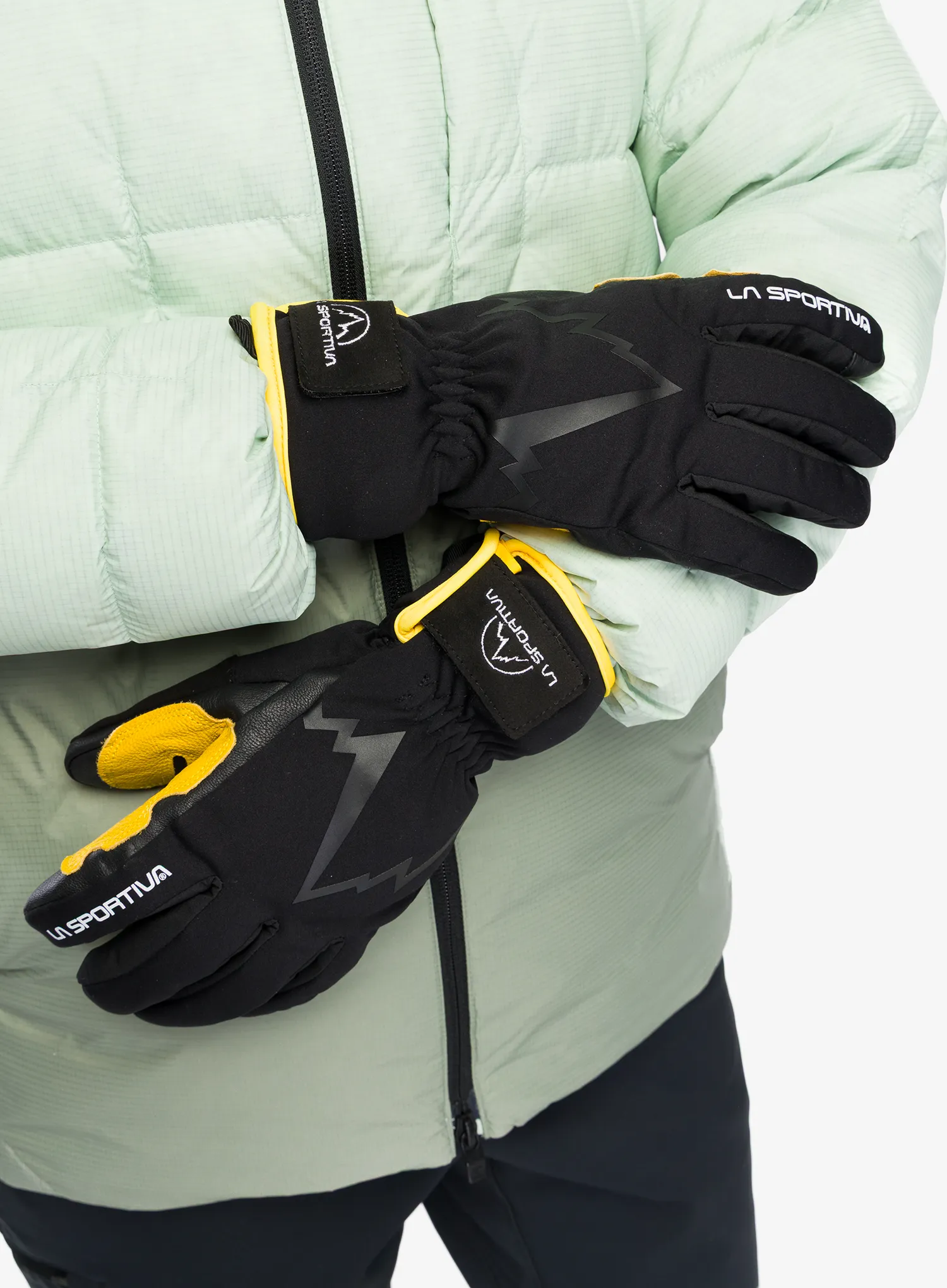 Pirštinės La Sportiva Ski Touring Gloves - black/yellow