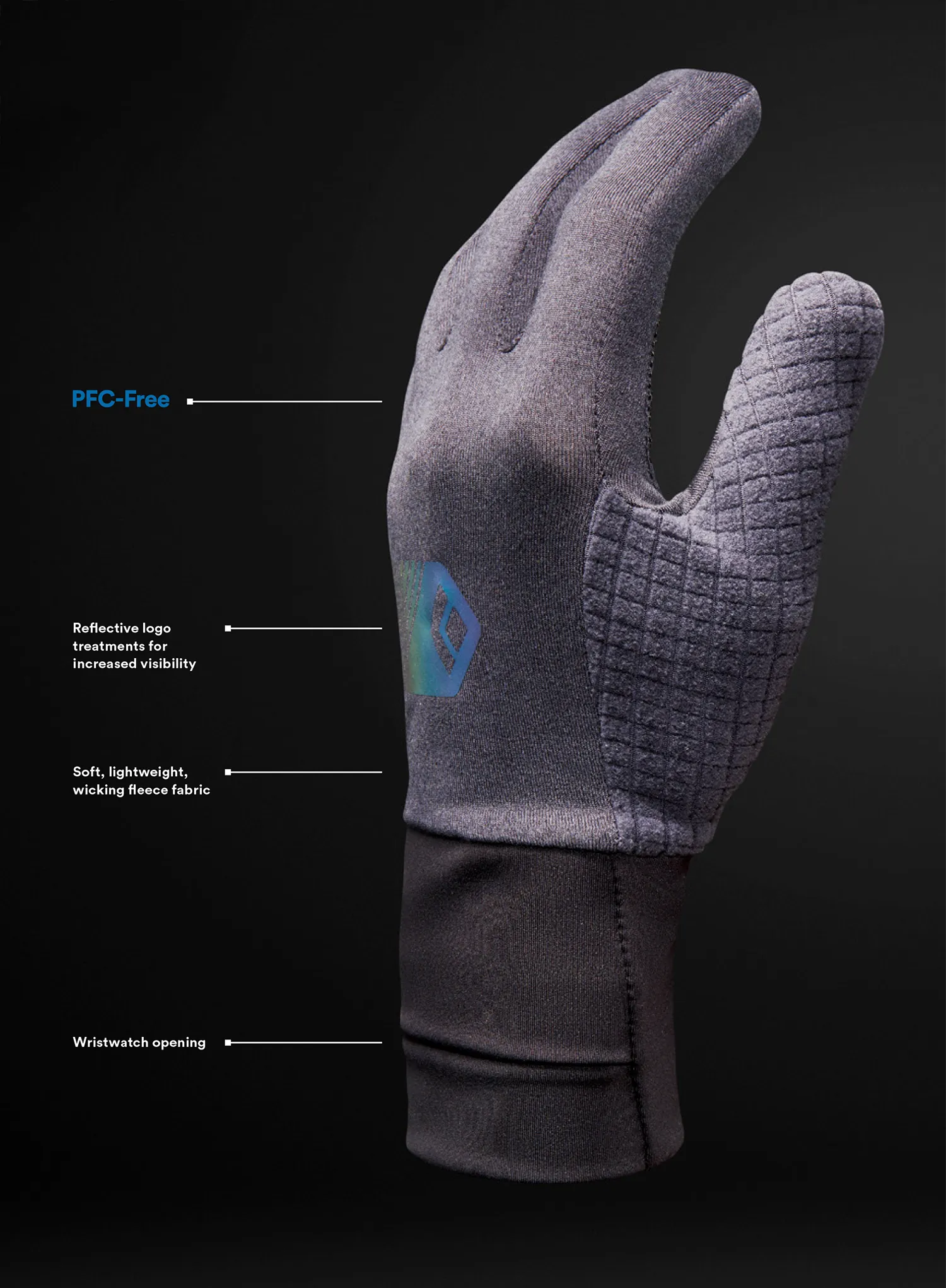 Fliso pirštinės Black Diamond Deploy Gloves - carbon