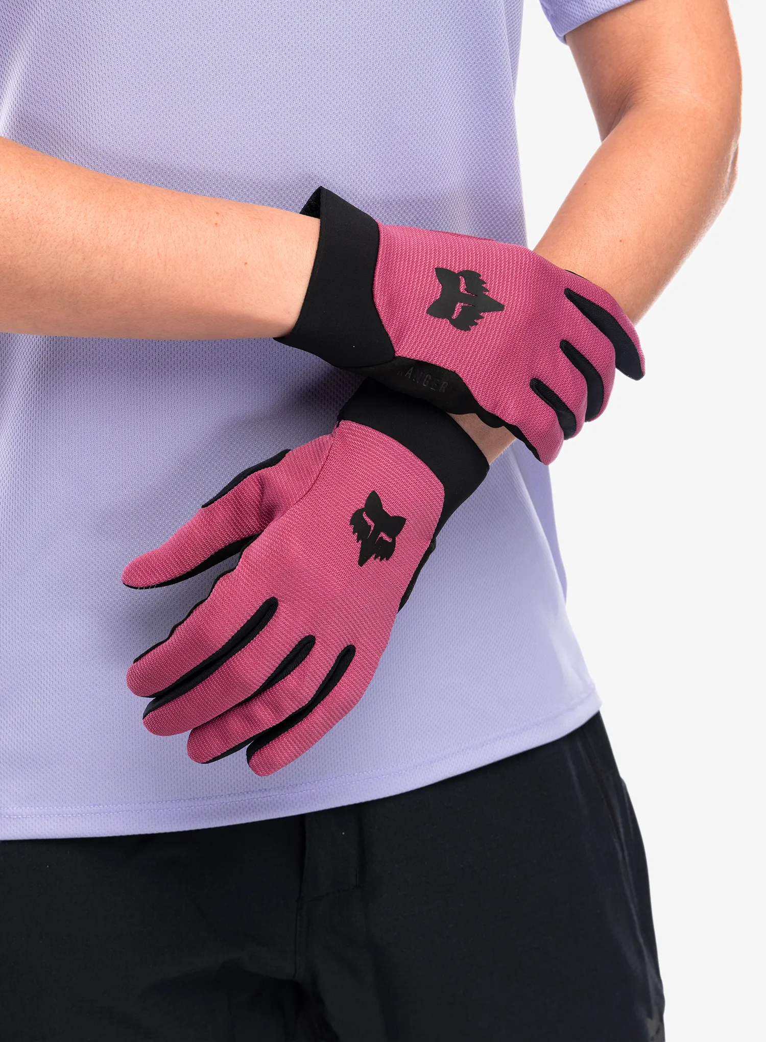 Moteriškos dviratininko pirštinės Fox Ranger Glove - berry