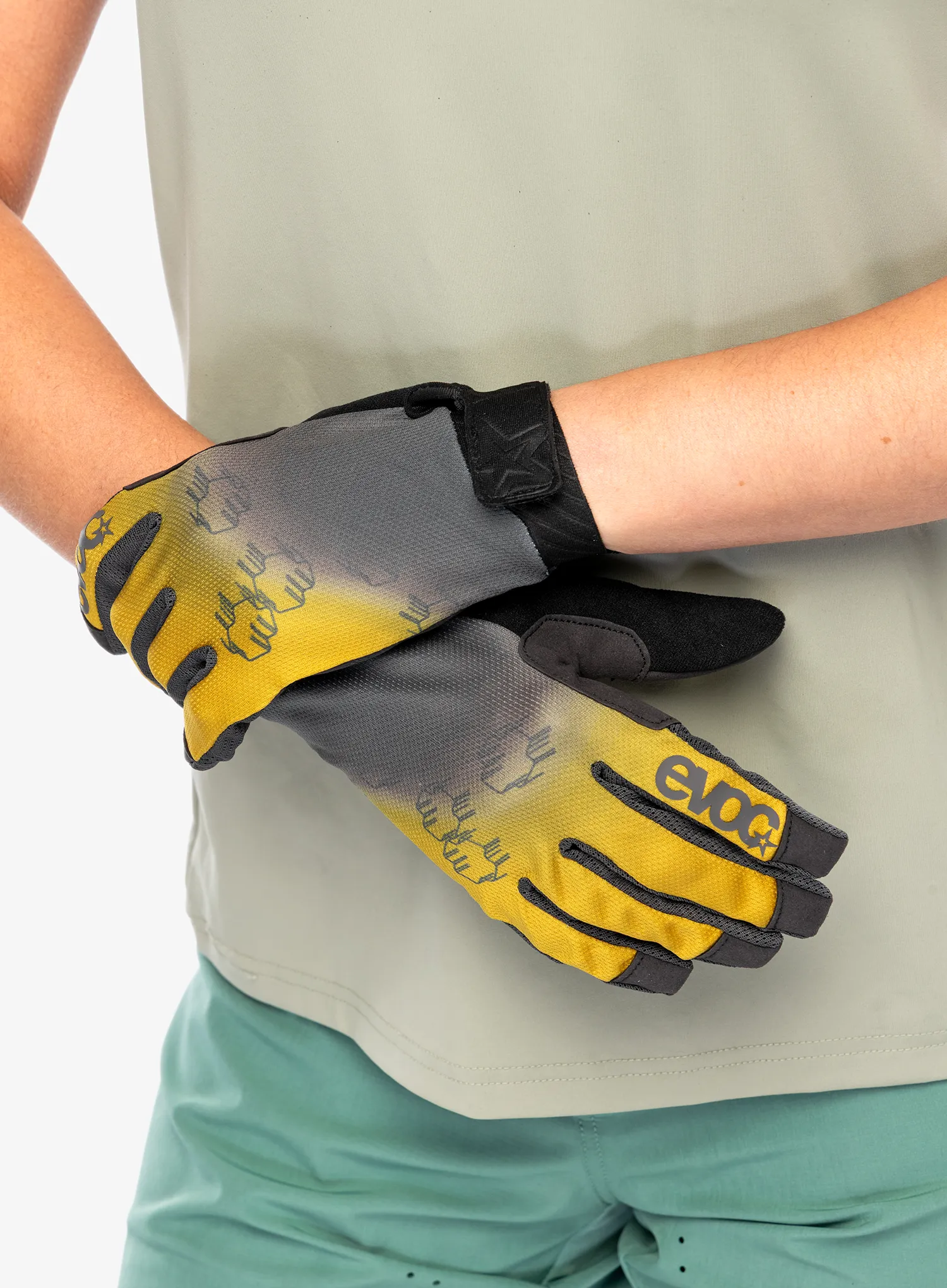 Dviratininko pirštinės Evoc Enduro Touch Glove - curry