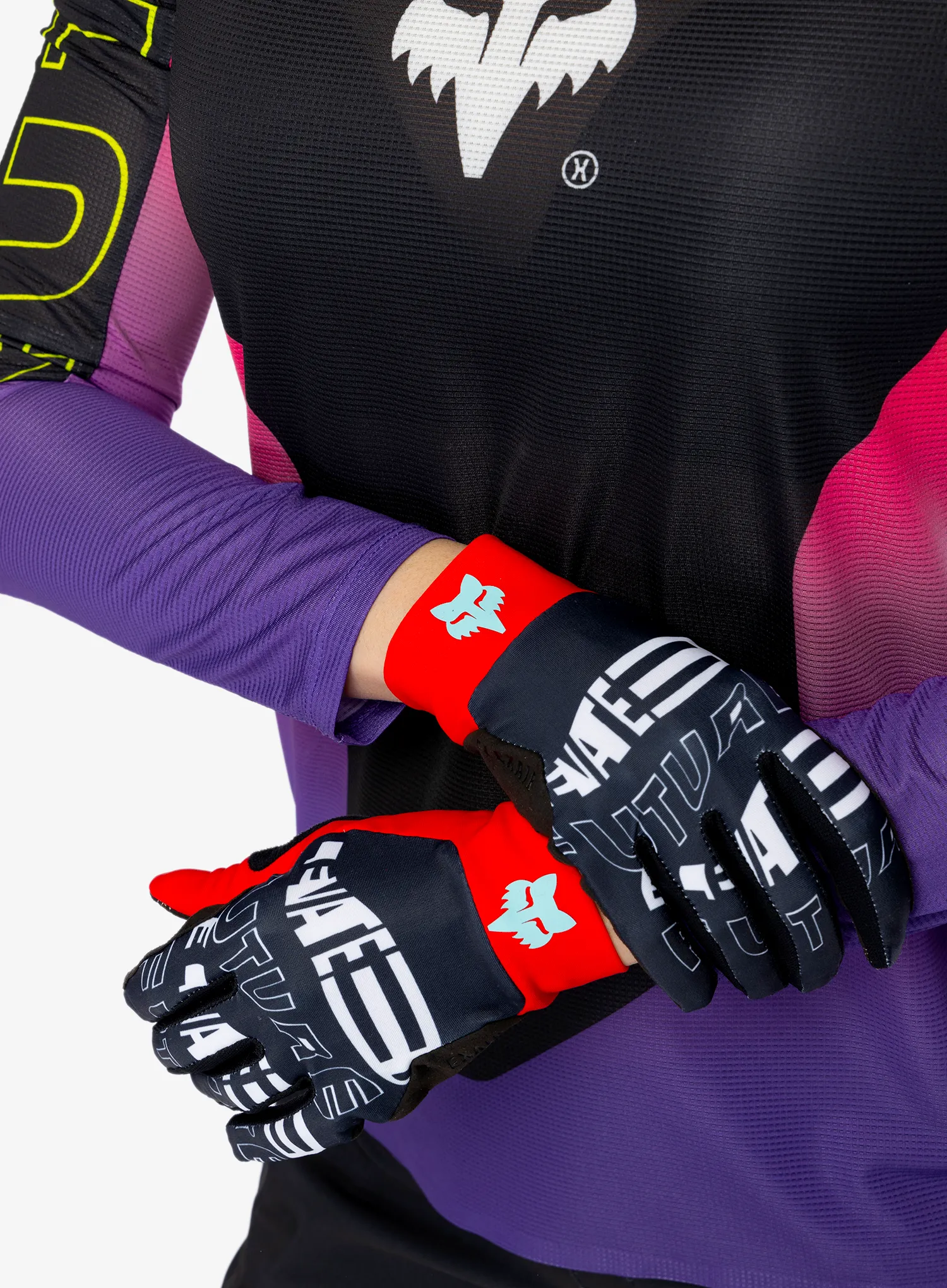 Dviratininko pirštinės Fox Flexair Glove Elevated - midnight
