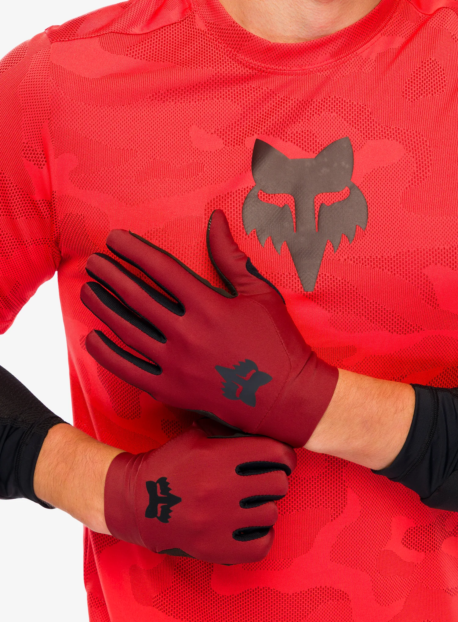 Dviratininko pirštinės Fox Flexair Glove - rust