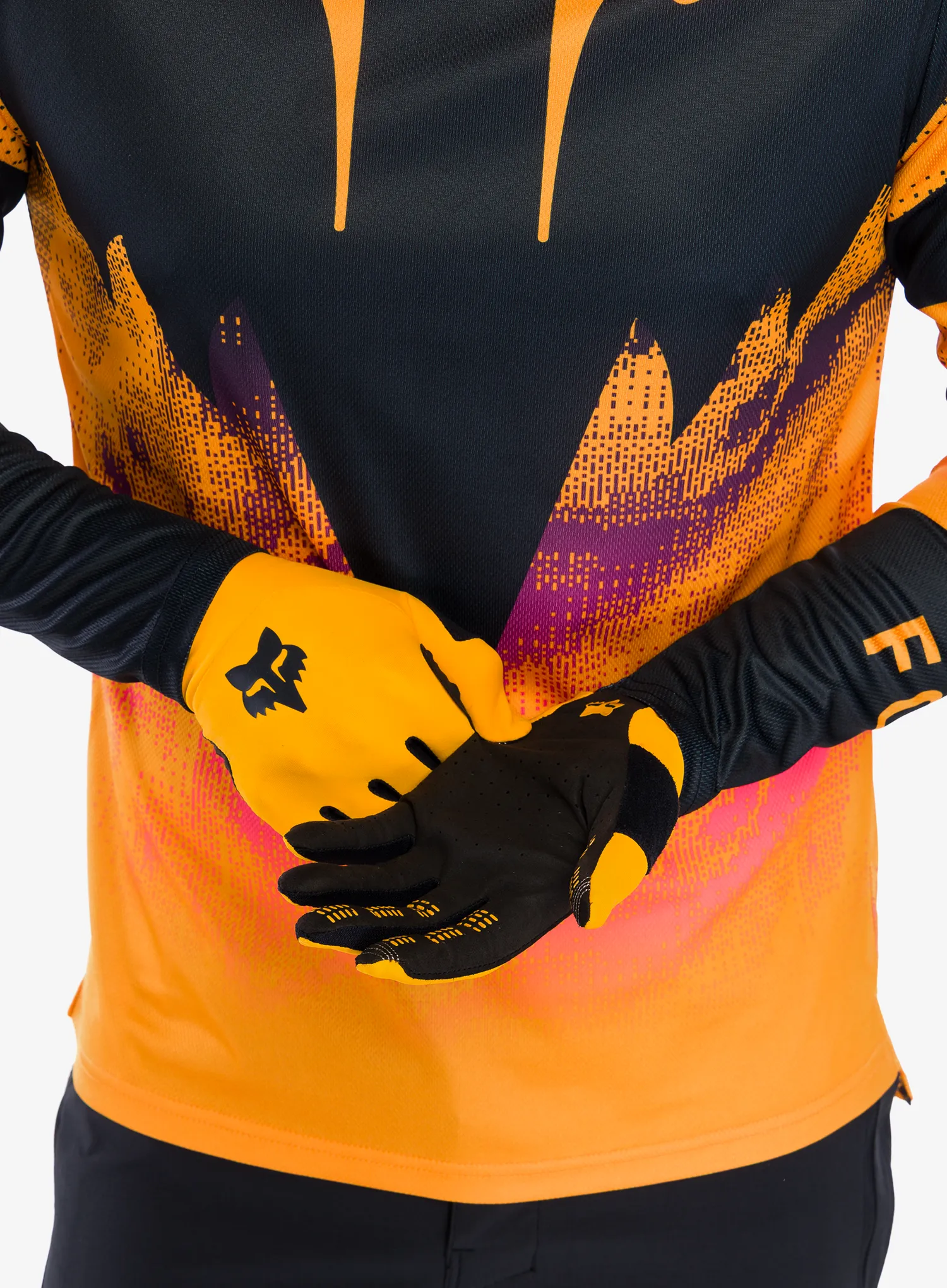 Dviratininko pirštinės Fox Flexair Glove - tangerine