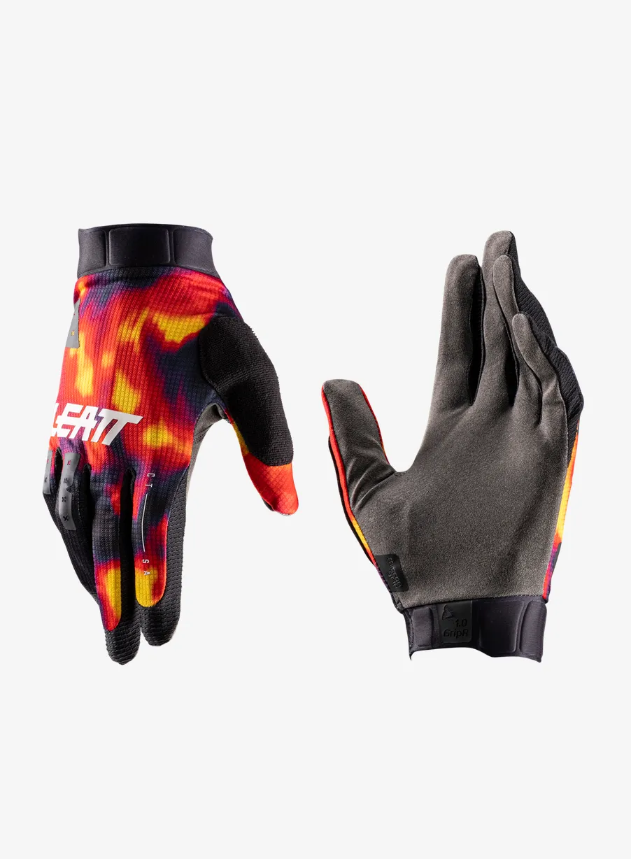 Dviratininko pirštinės Leatt Glove MTB 1.0 GripR - heatmap red