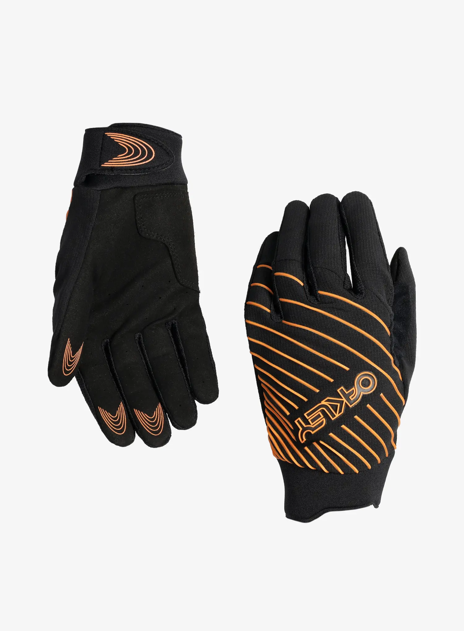 Dviratininko pirštinės Oakley Drop In MTB Glove 2.0 - blackout/soft orange