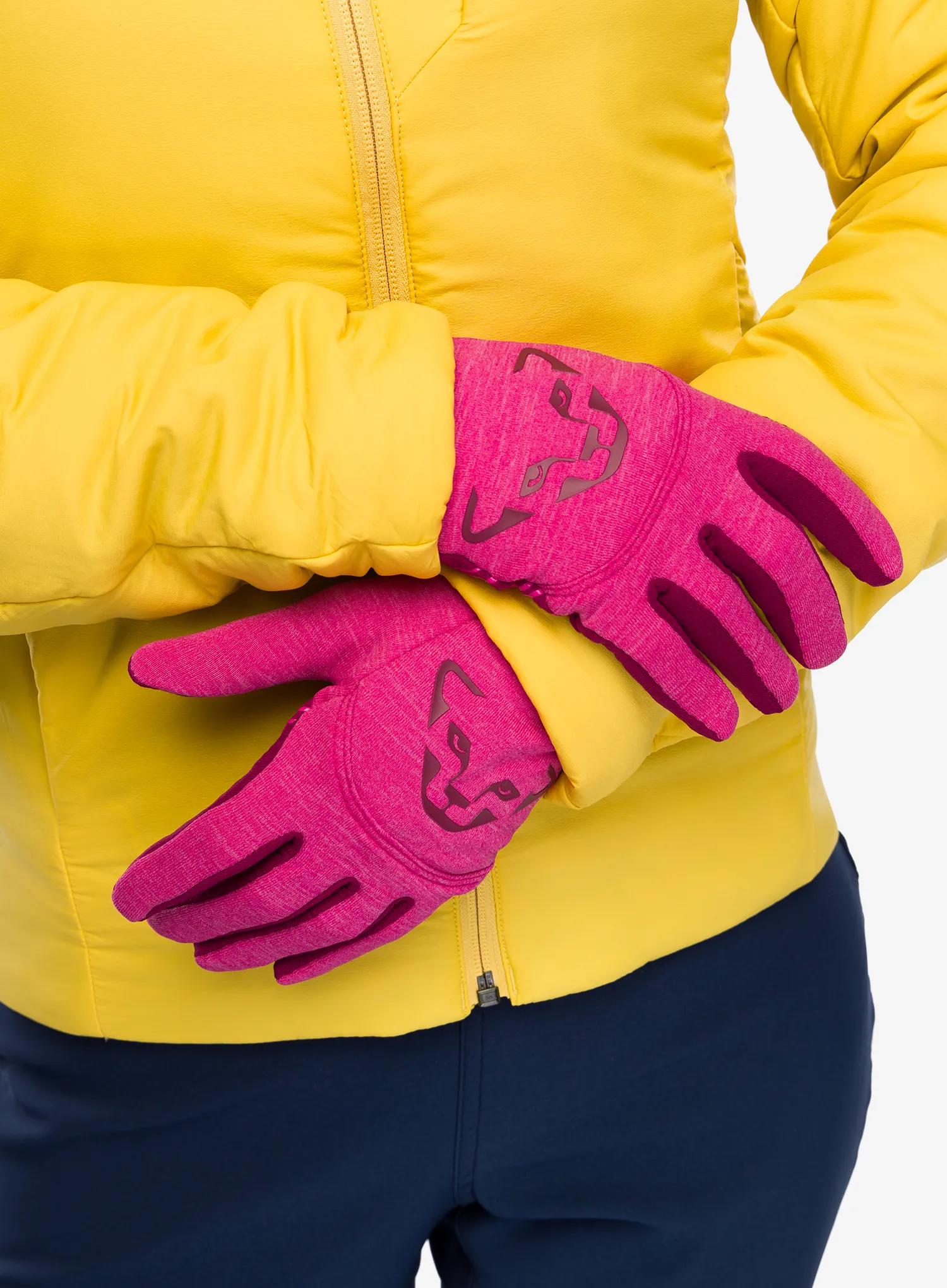 Skituro pirštinės Dynafit Upcycled Thermal Gloves - flamingo