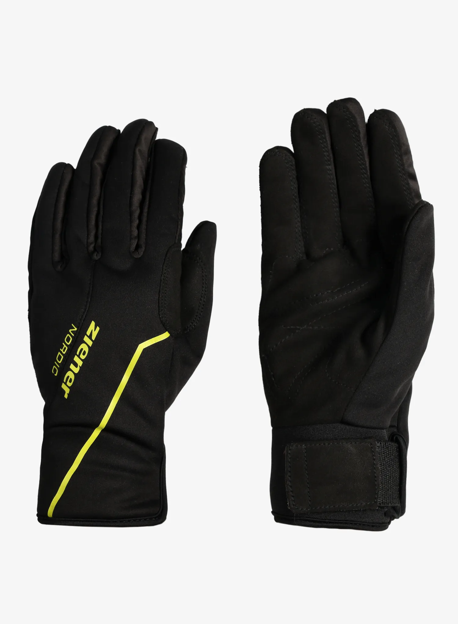 Pirštinės softshell Ziener Ultimo PR - black/lime