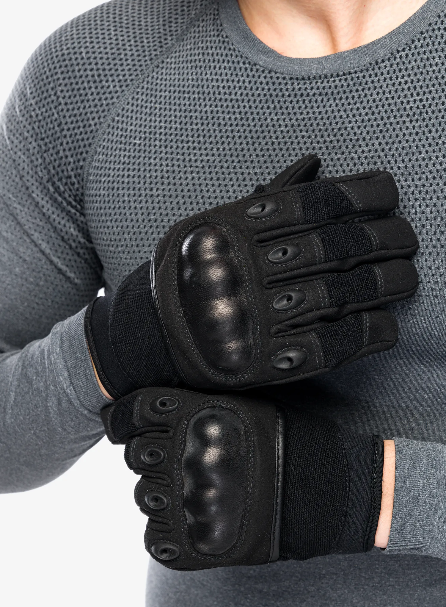 Taktinės pirštinės MoG Commando Synthetic - black