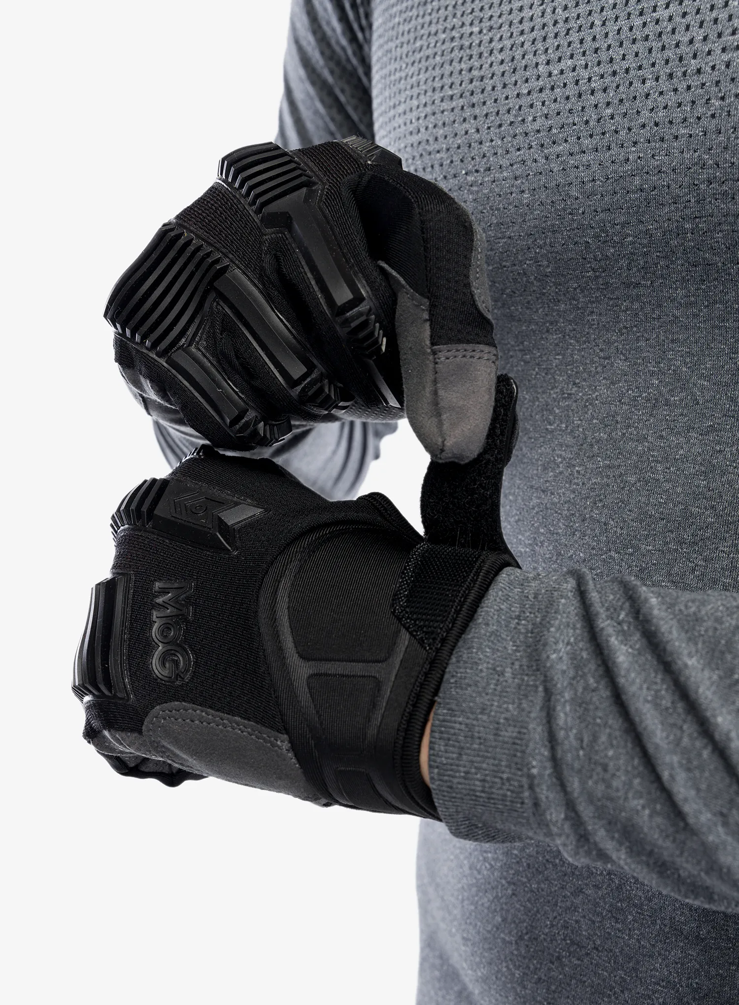 Taktinės pirštinės MoG Target High Abrasion ErgoShield - black