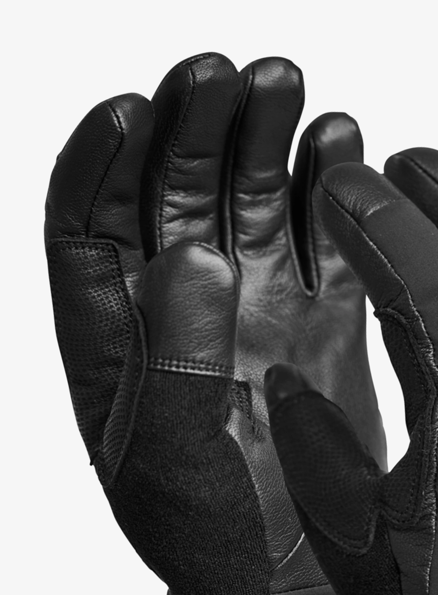 Neperšlampamos pirštinės Ortovox Merino Mountain Glove - black raven/black