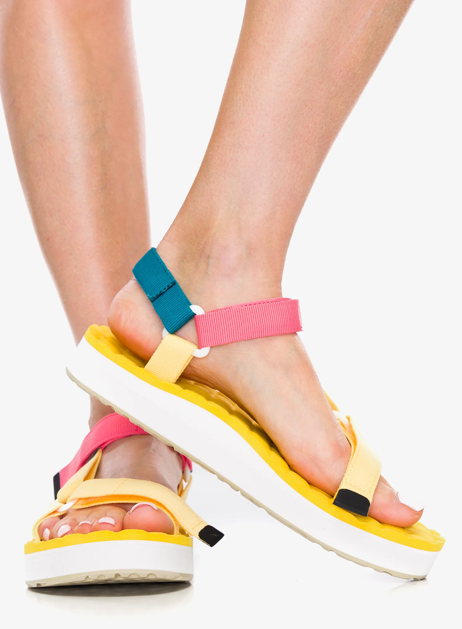 Moteriškos basutės Lizard Sandal Trail Max - butter yellow/tea pink