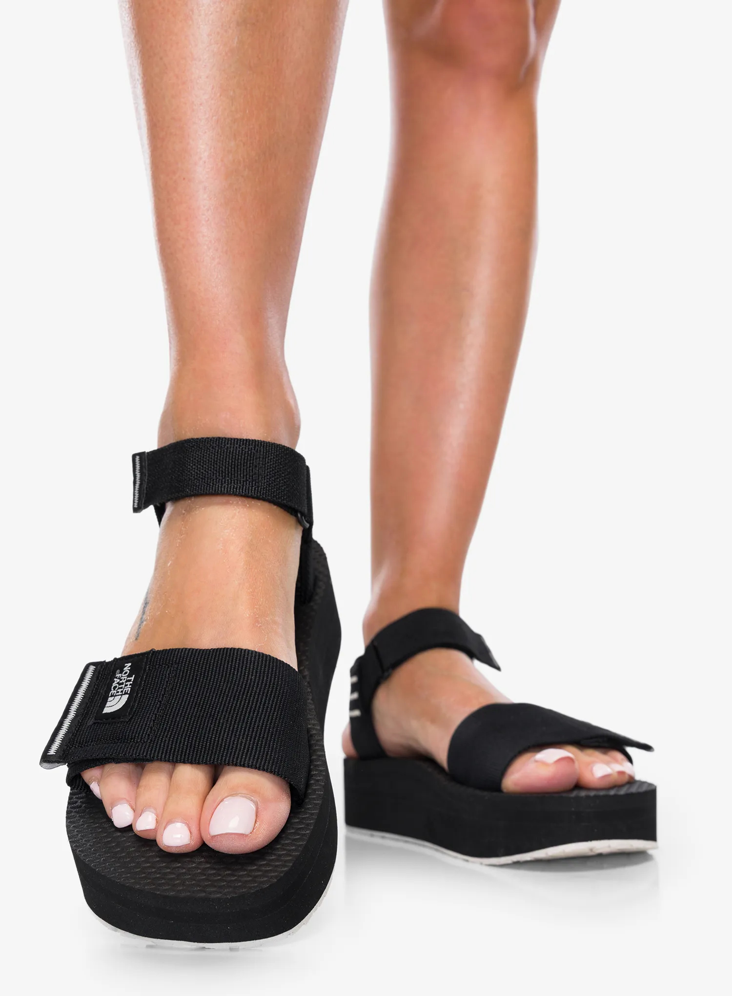 Moteriškos basutės The North Face Skeena Platform - tnf black/white dune